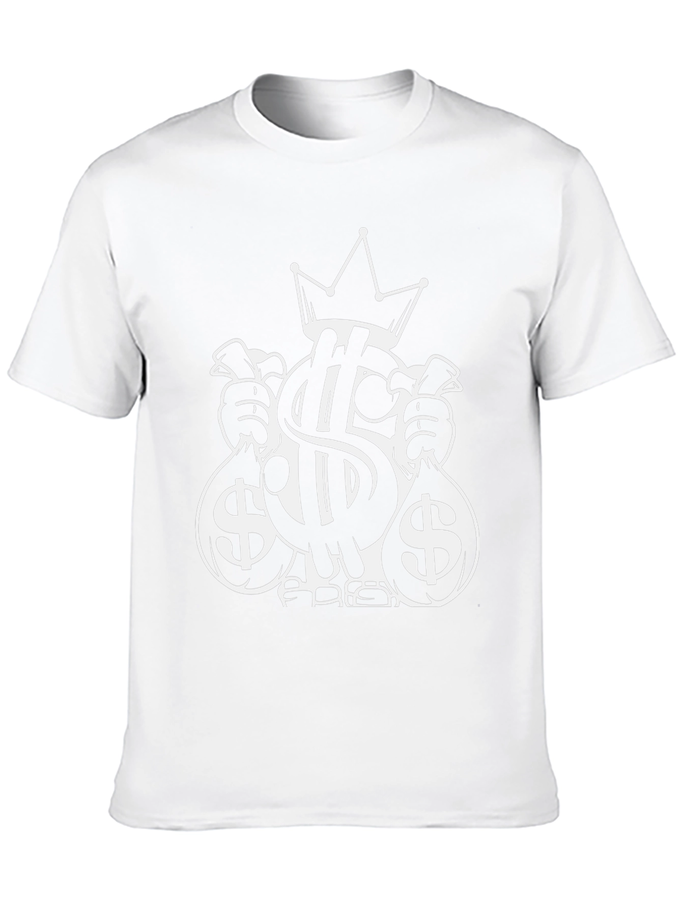 Black Money Bags Crown Graphic Tee - Black view 10