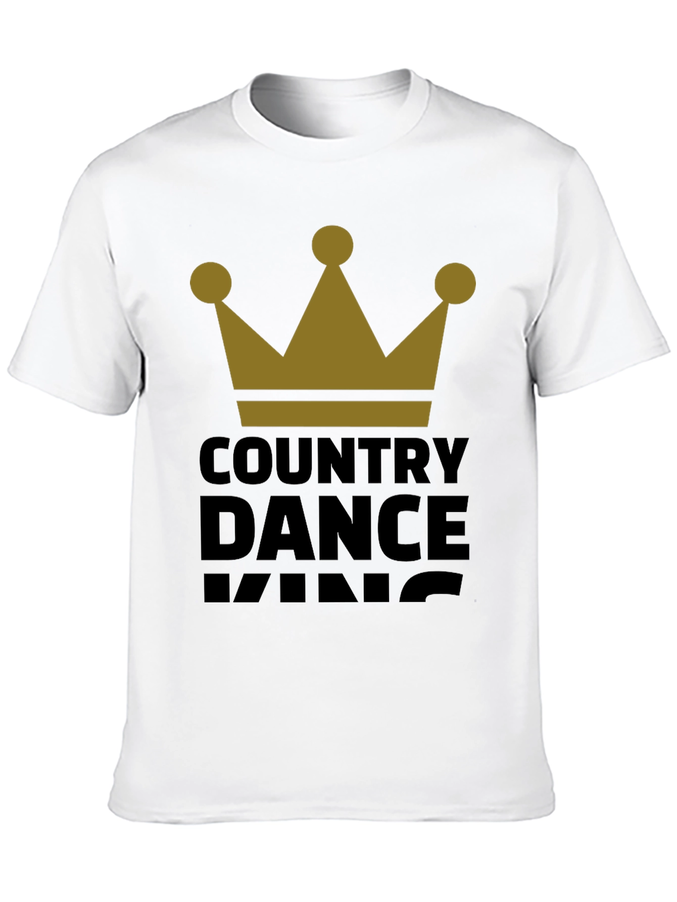 Black Country Dance King T-Shirt - Black view 10