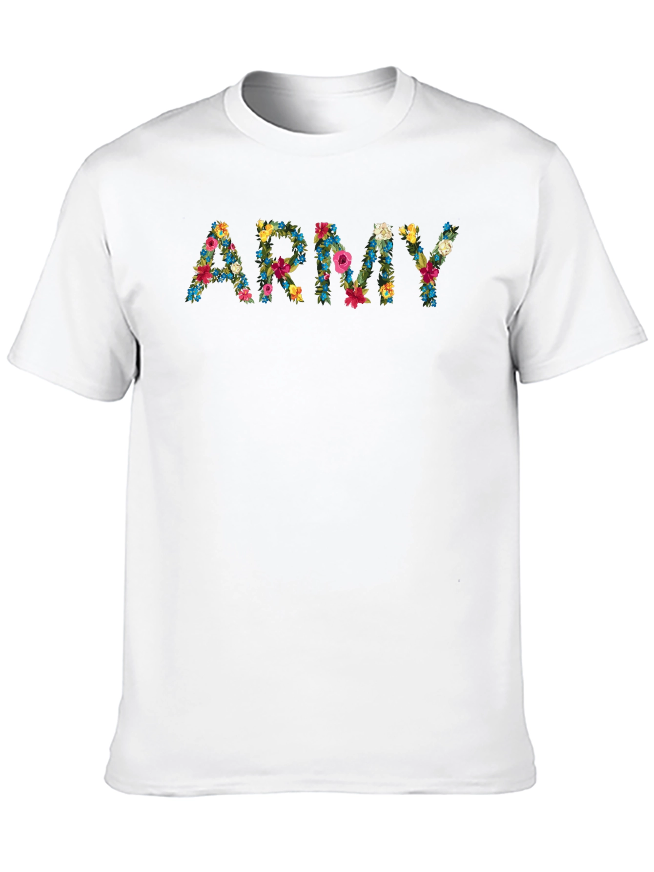 Black Floral Army Graphic T-Shirt view 10