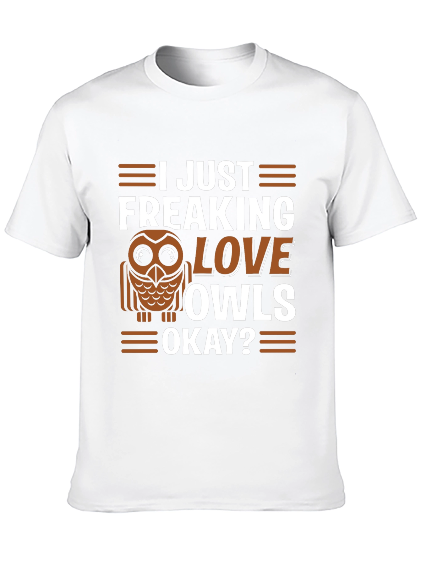 Black I Just Freaking Love Owls T-Shirt view 10
