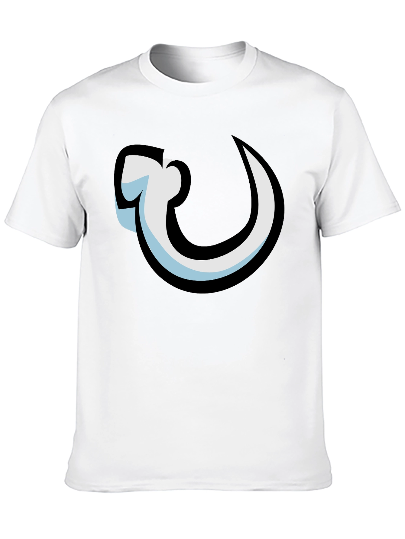 Black Black T-Shirt with Hook Graphic view 10