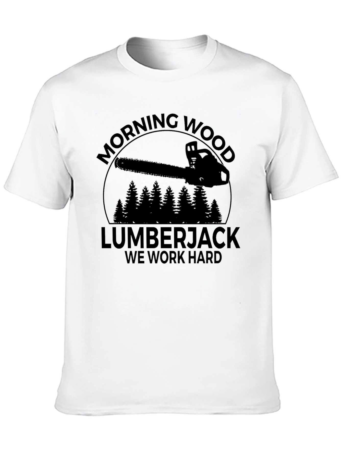 Black Morning Wood Lumberjack Graphic Tee view 10