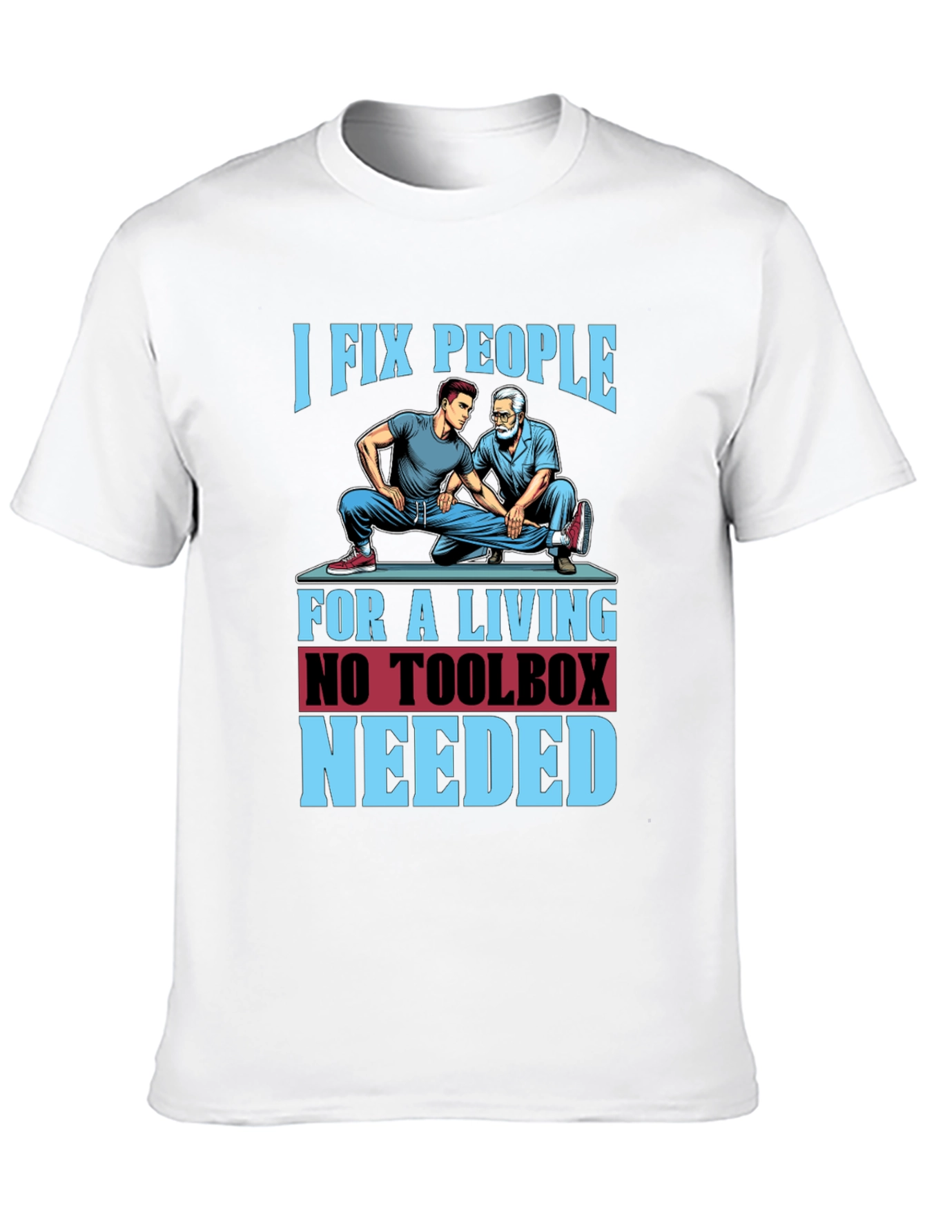 Black I Fix People Funny Chiropractic T-Shirt view 10