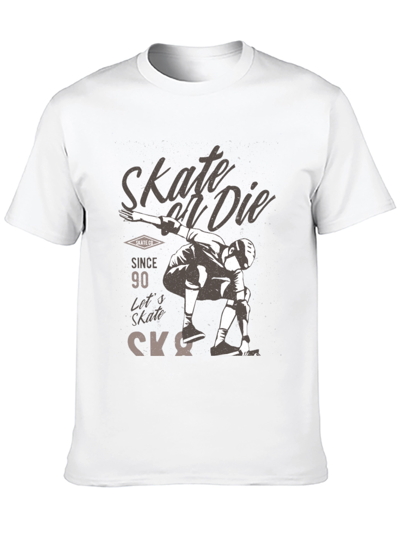 Black Skate or Die Graphic Tee - Skateboarding T-Shirt view 10
