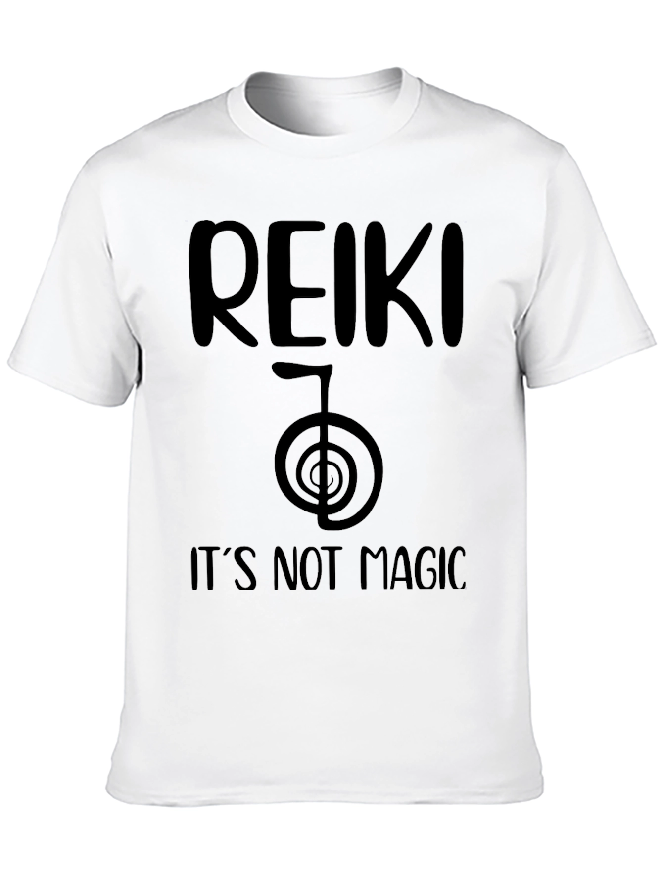 Reiki It's Not Magic Black T-Shirt - 10