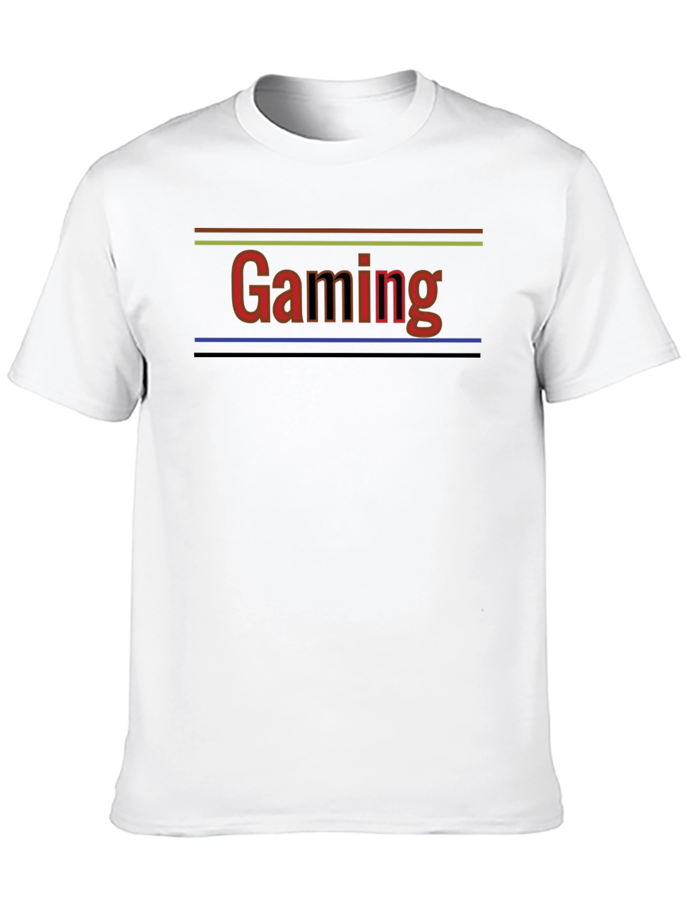 Black Gaming Graphic Tee - Gamer Style Black Cotton Shirt view 10