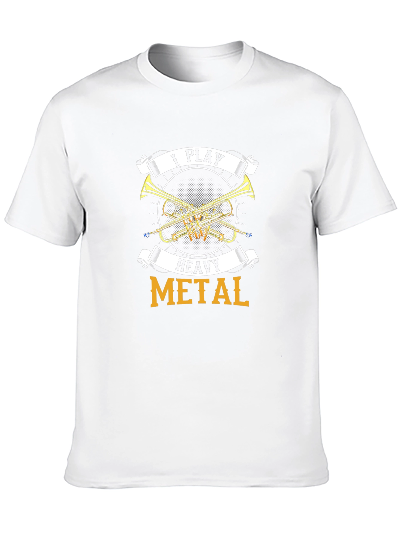Black I Play Heavy Metal T-Shirt - Musician Gift view 10