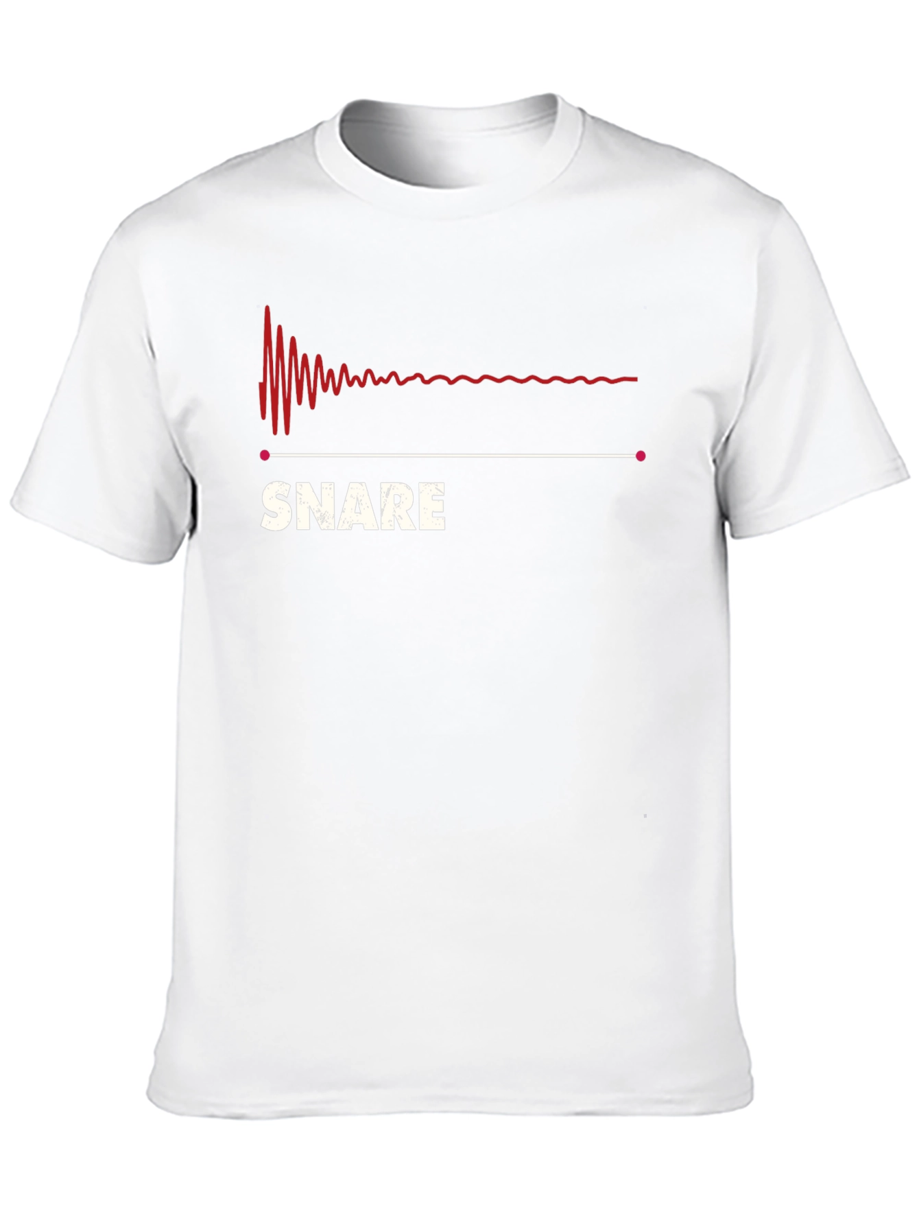 Black Snare Drum Sound Wave T-Shirt - Musician Tee view 10