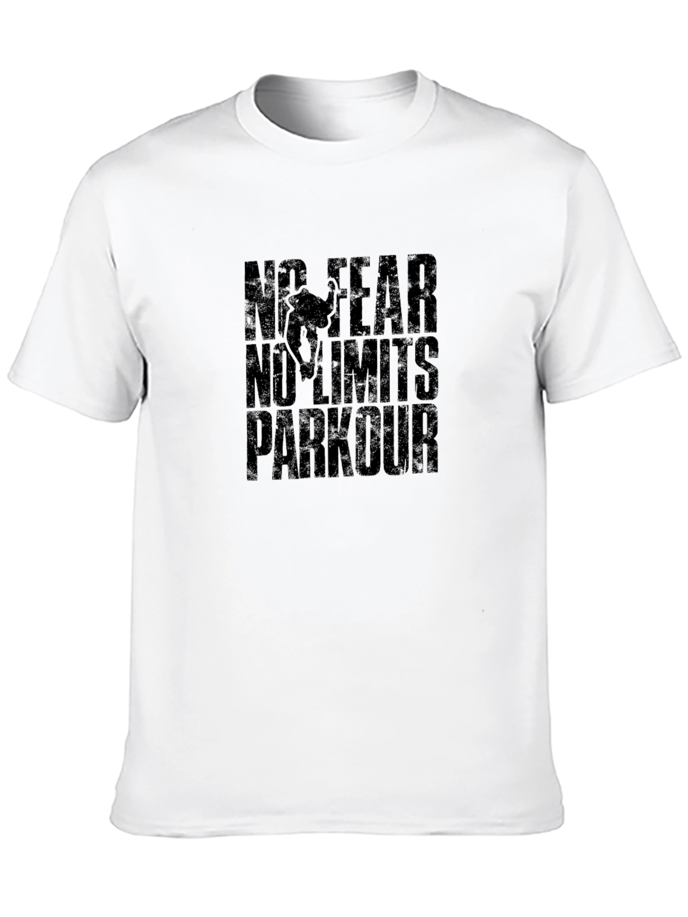 Black No Fear Parkour Black T-Shirt view 10