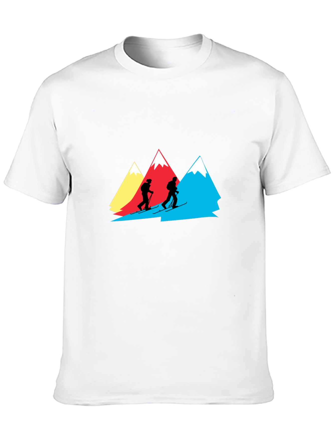 Black Mountain Skiers Graphic Tee - Black Cotton Shirt view 10