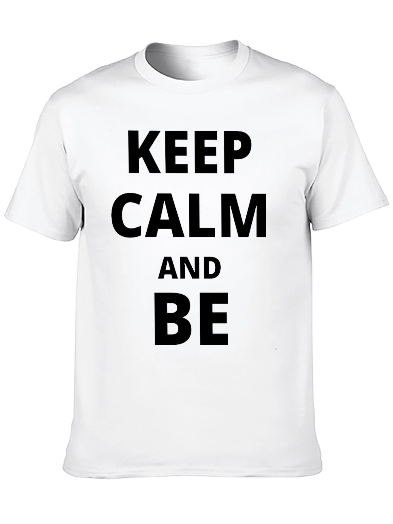 Black Keep Calm and Be Funny Black T-Shirt view 10