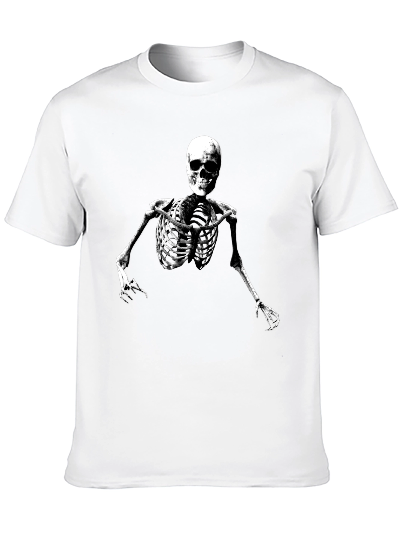 Black Skeleton Graphic Tee - Men's Black T-Shirt view 10
