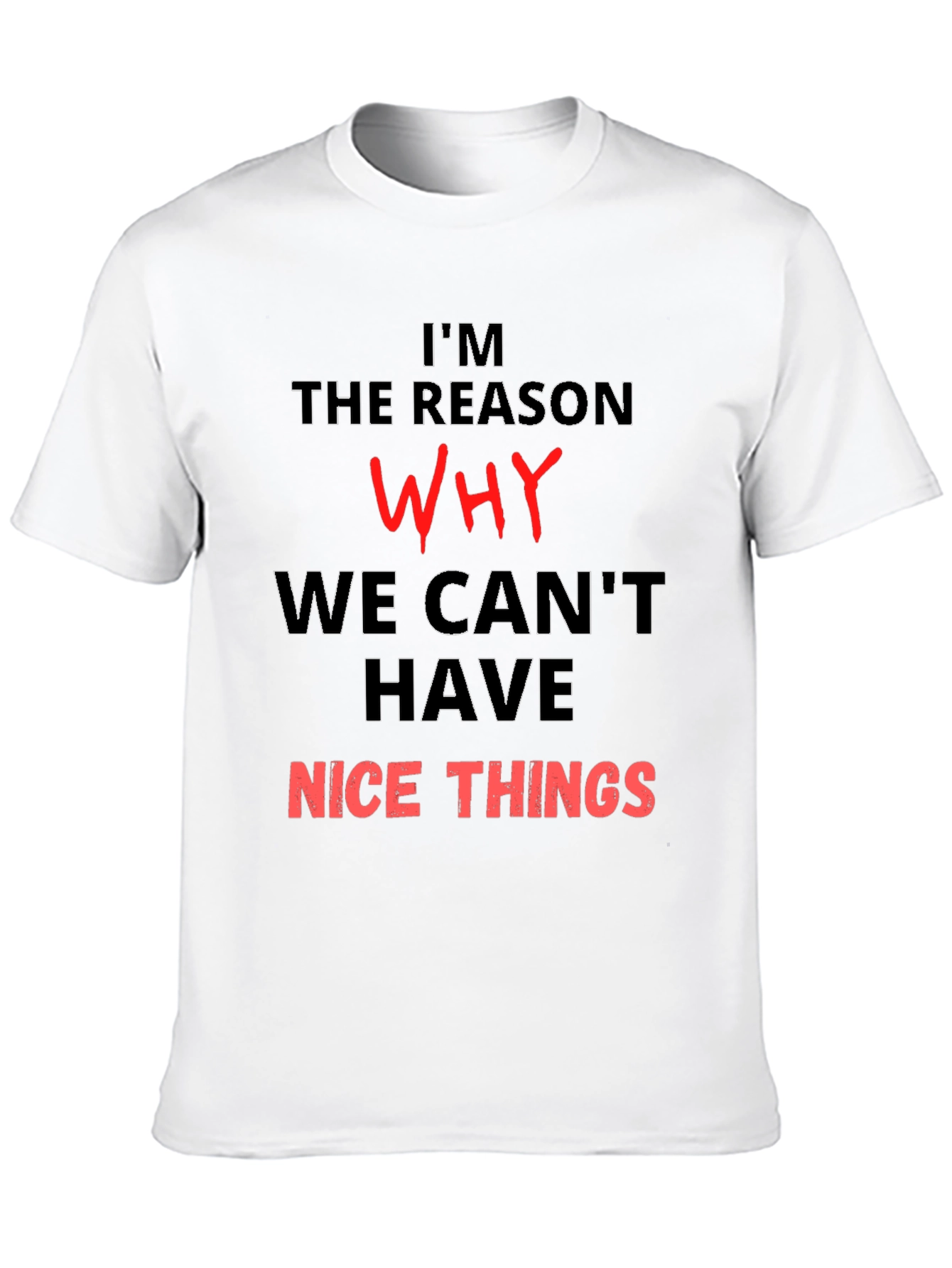Black Funny T-Shirt - I'm the Reason Why We Can't Have Nice Things view 10