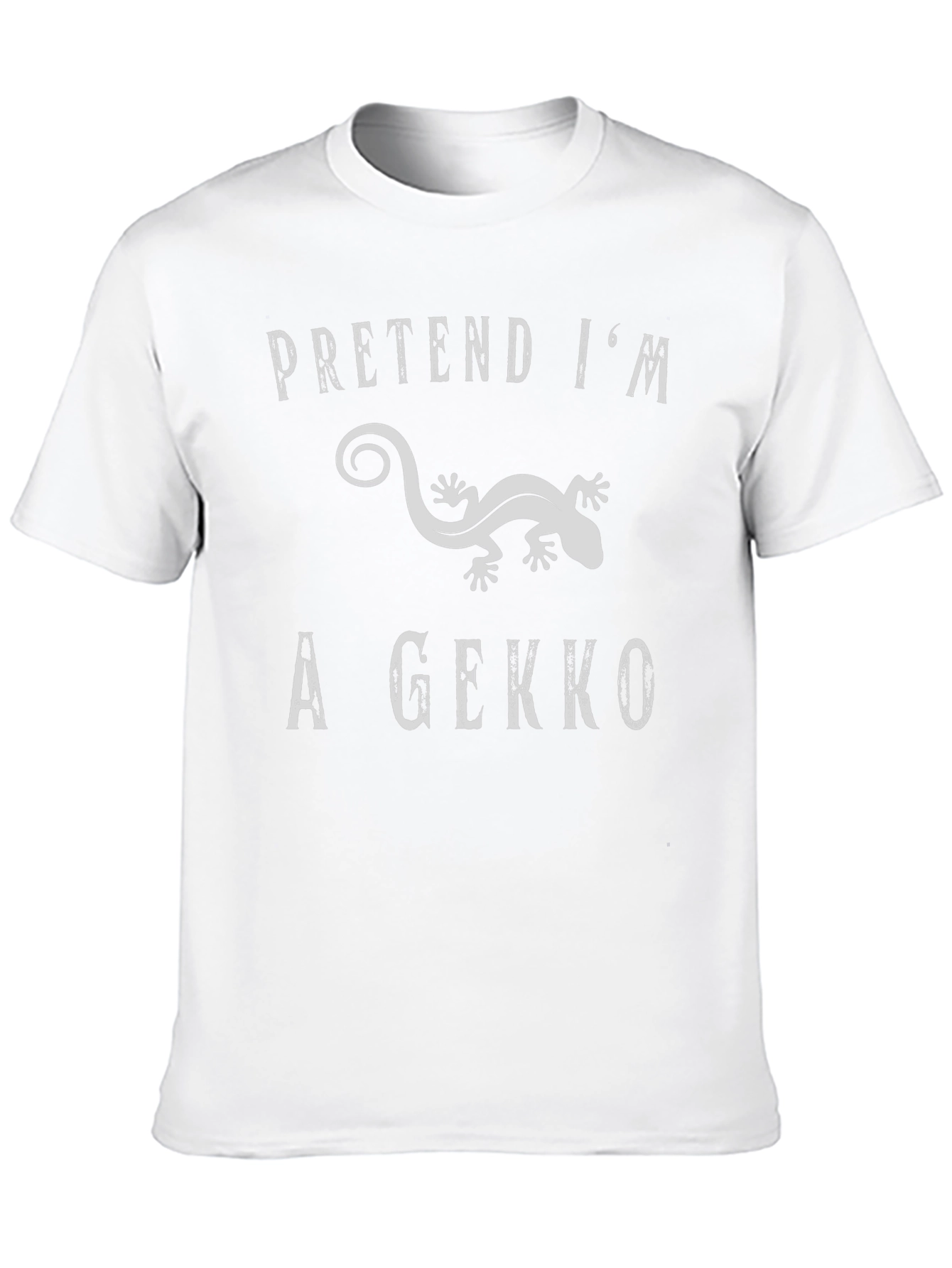 Black Pretend I'm a Gecko Graphic T-Shirt view 10