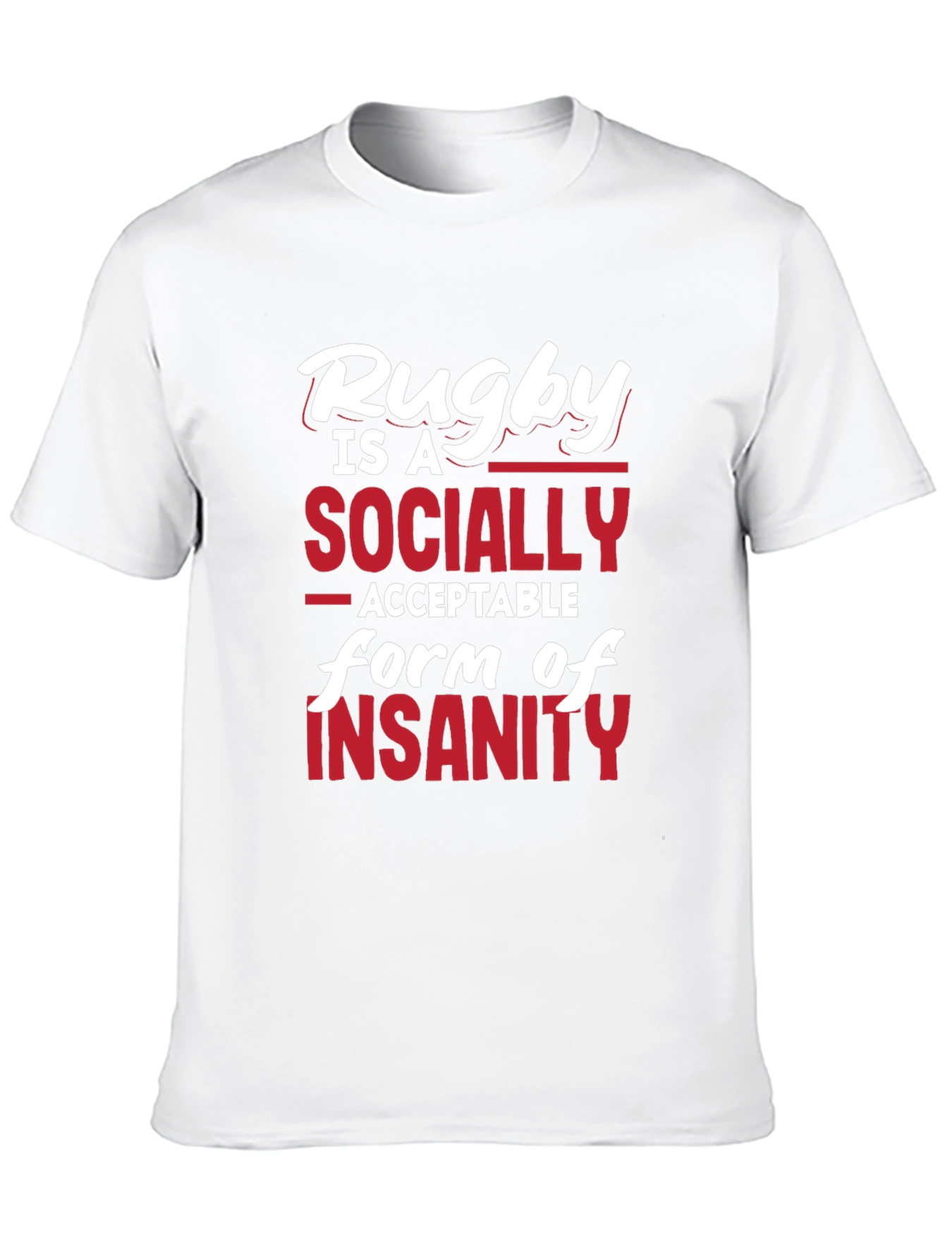 Black Rugby Insanity Graphic T-Shirt - Black view 10