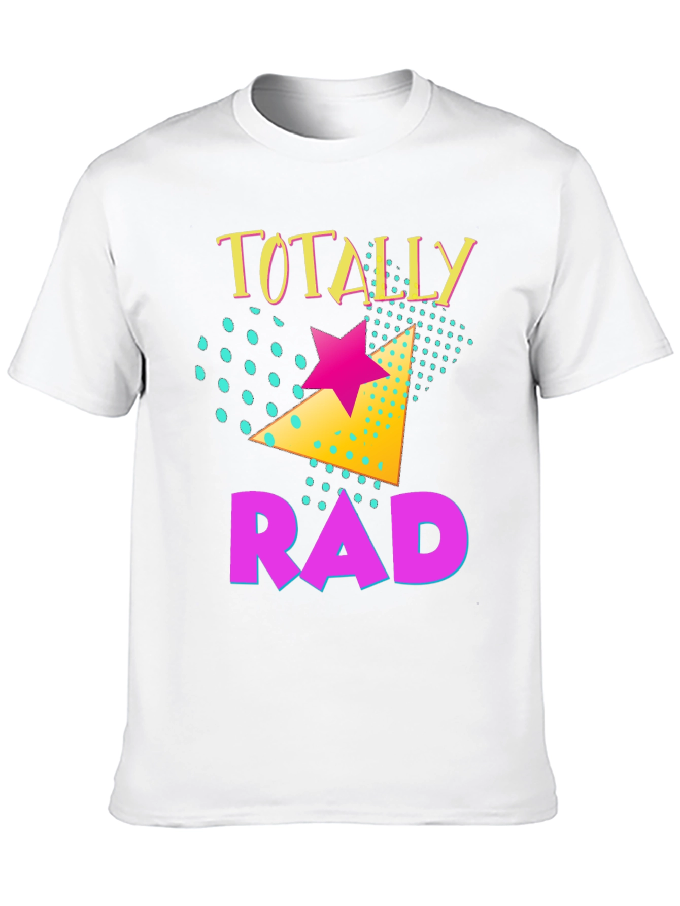 Black Totally Rad Retro Graphic T-Shirt view 10