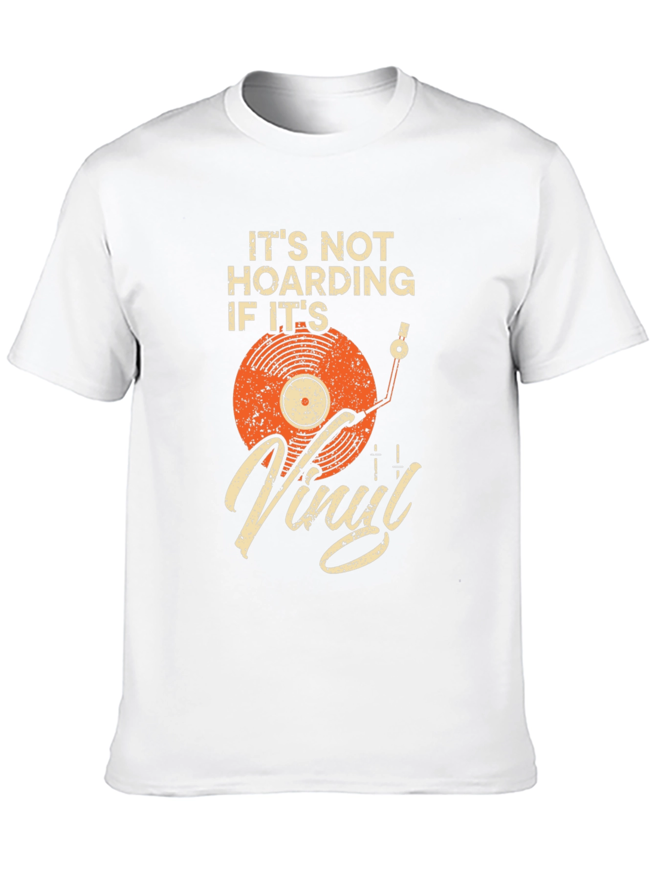Black Vinyl Record Lover T-Shirt - It's Not Hoarding view 10