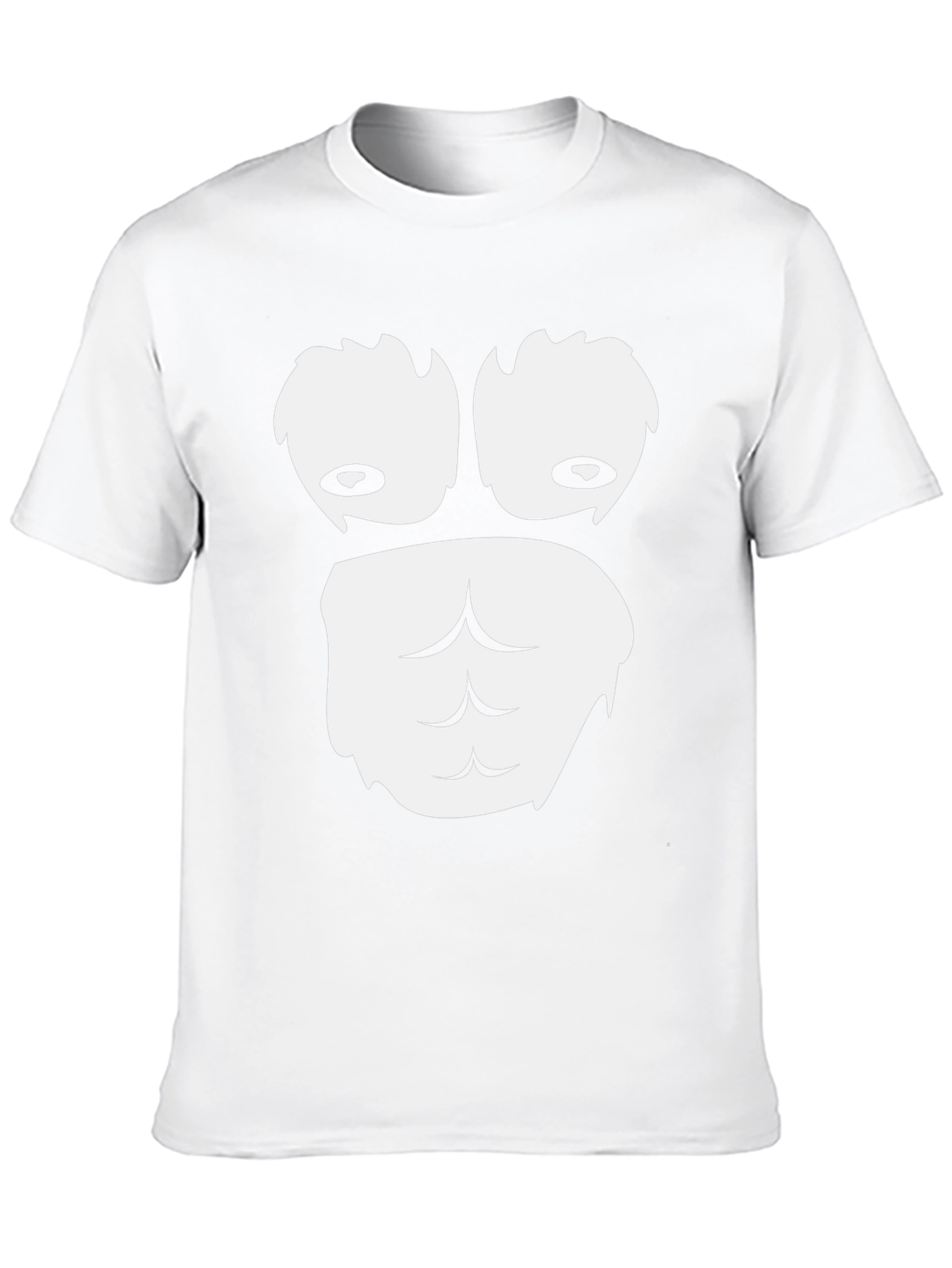 Black Funny Gorilla Face Graphic T-Shirt - Black Cotton Tee view 10