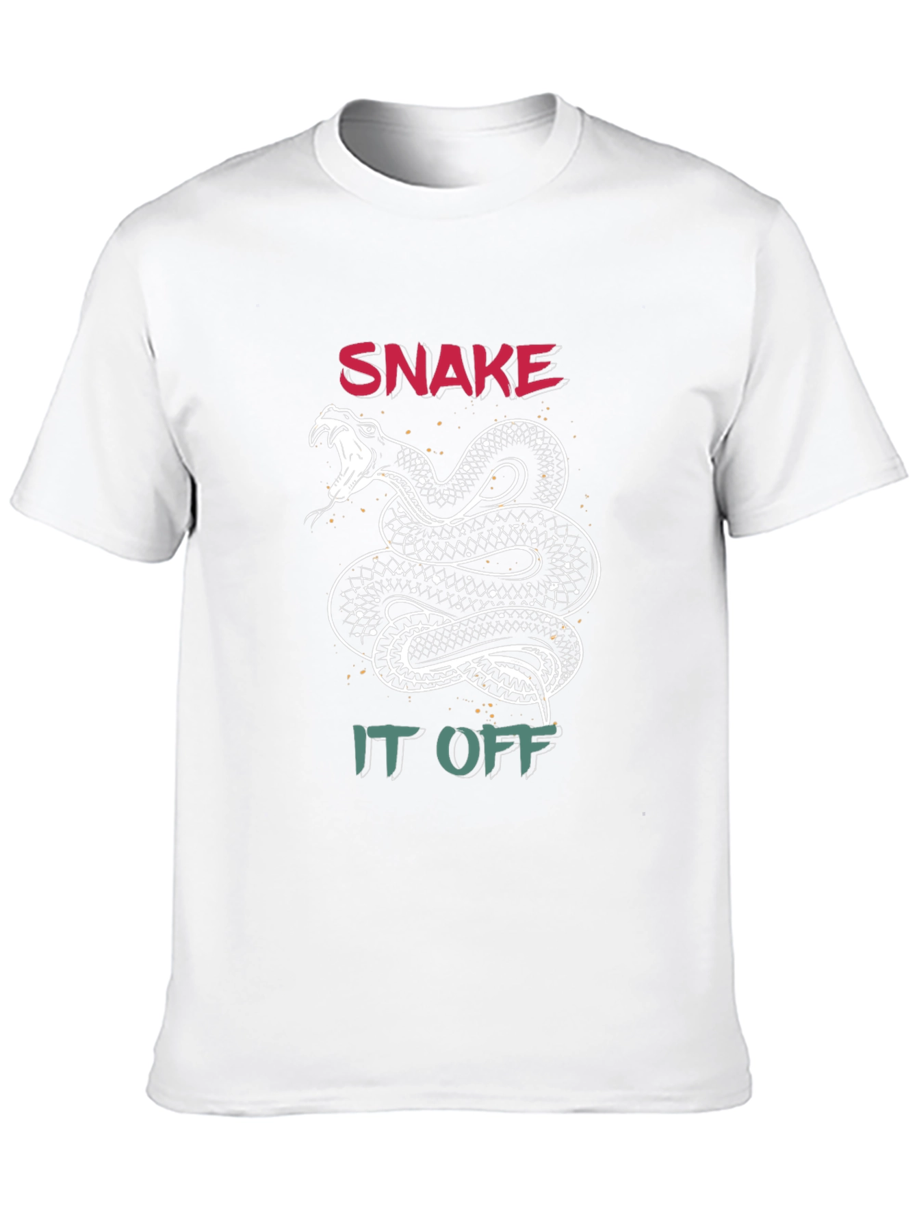 Black Snake It Off Graphic T-Shirt - Black Crew Neck view 10