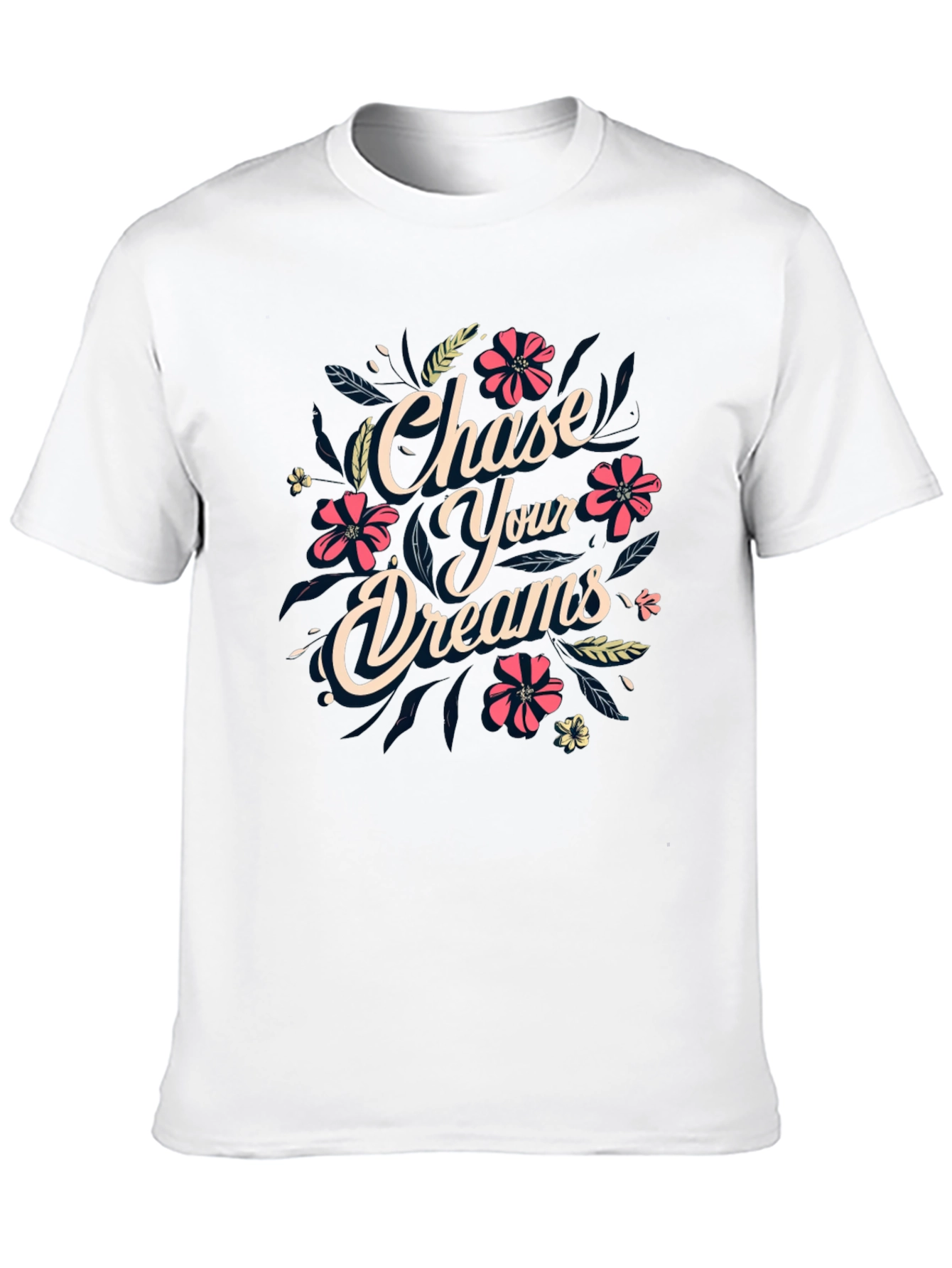 Black Chase Your Dreams Graphic Print T-Shirt view 10