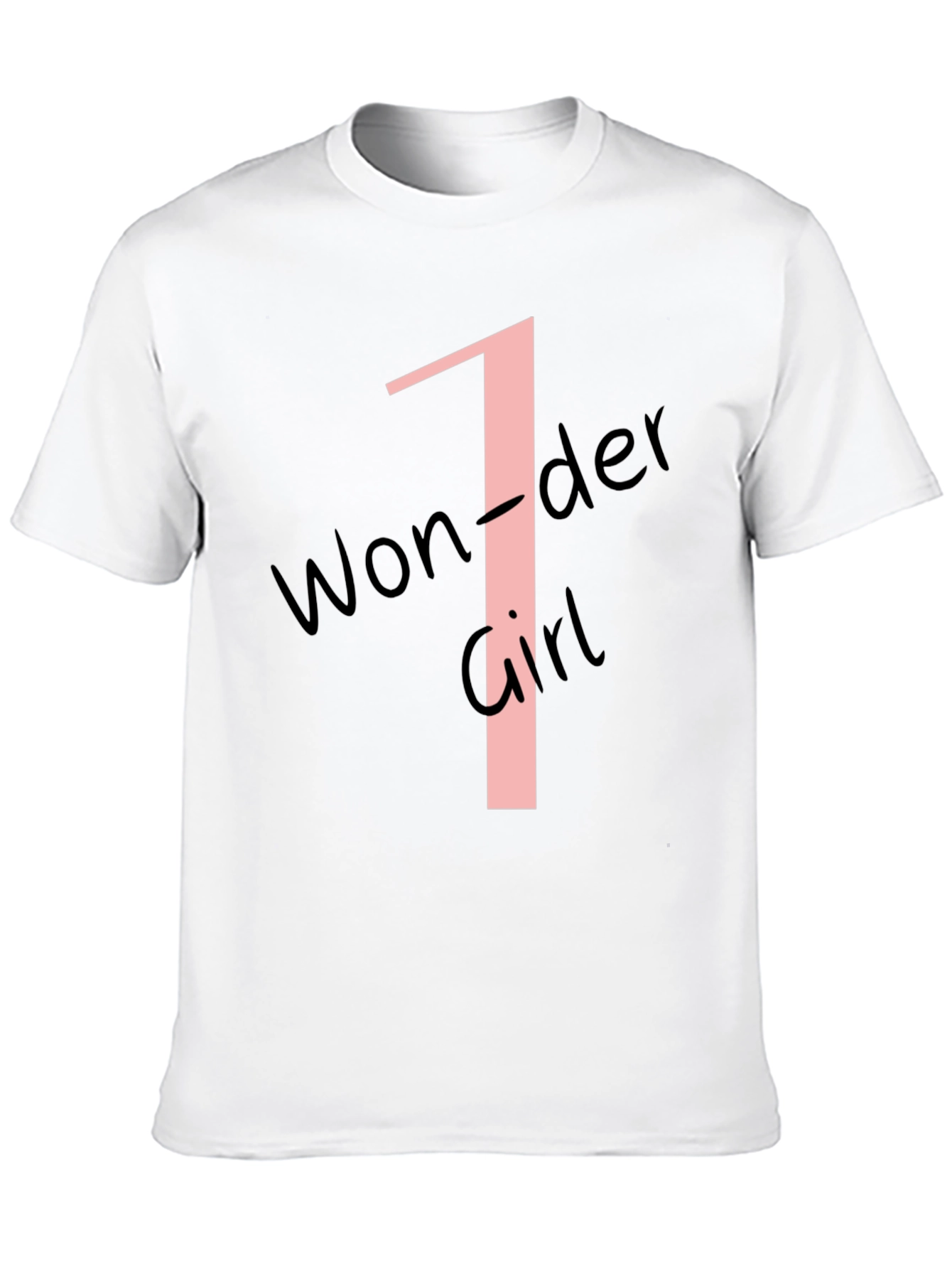 Black Wonder Girl Number One Black T-Shirt view 10