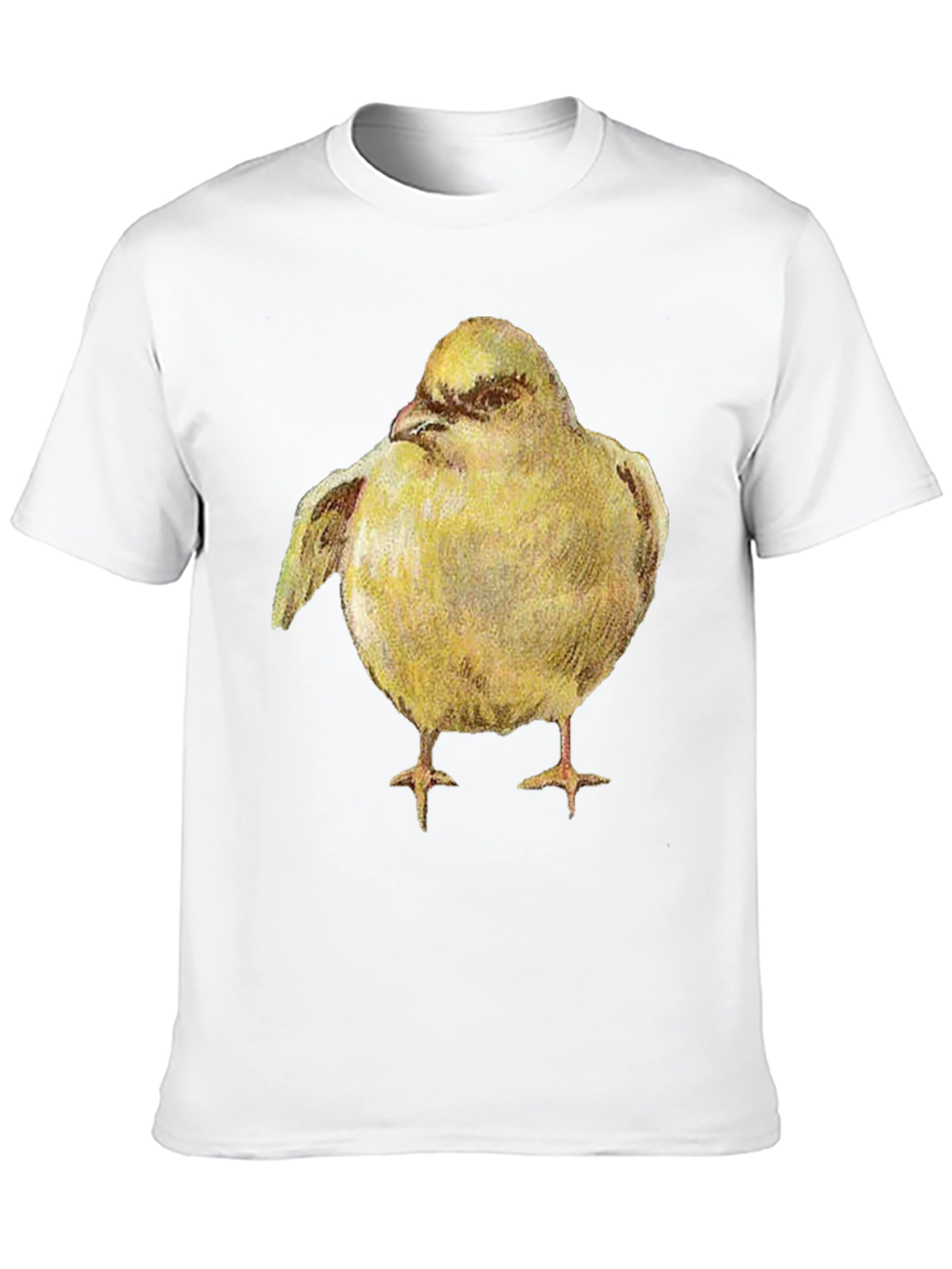 Black Yellow Bird Graphic Tee - Unisex Black T-Shirt view 10