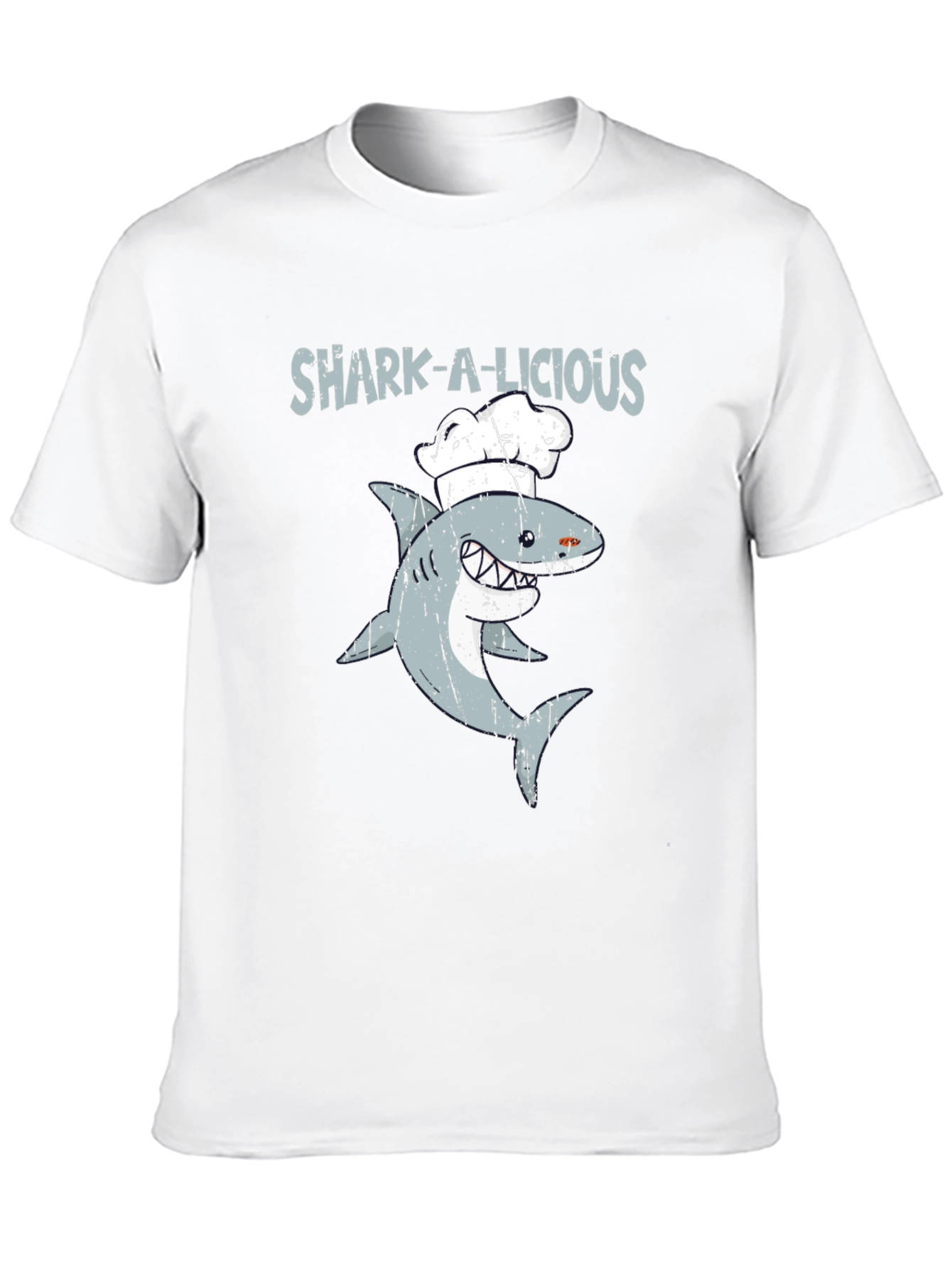 Black Shark-A-Licious Chef Graphic T-Shirt view 10