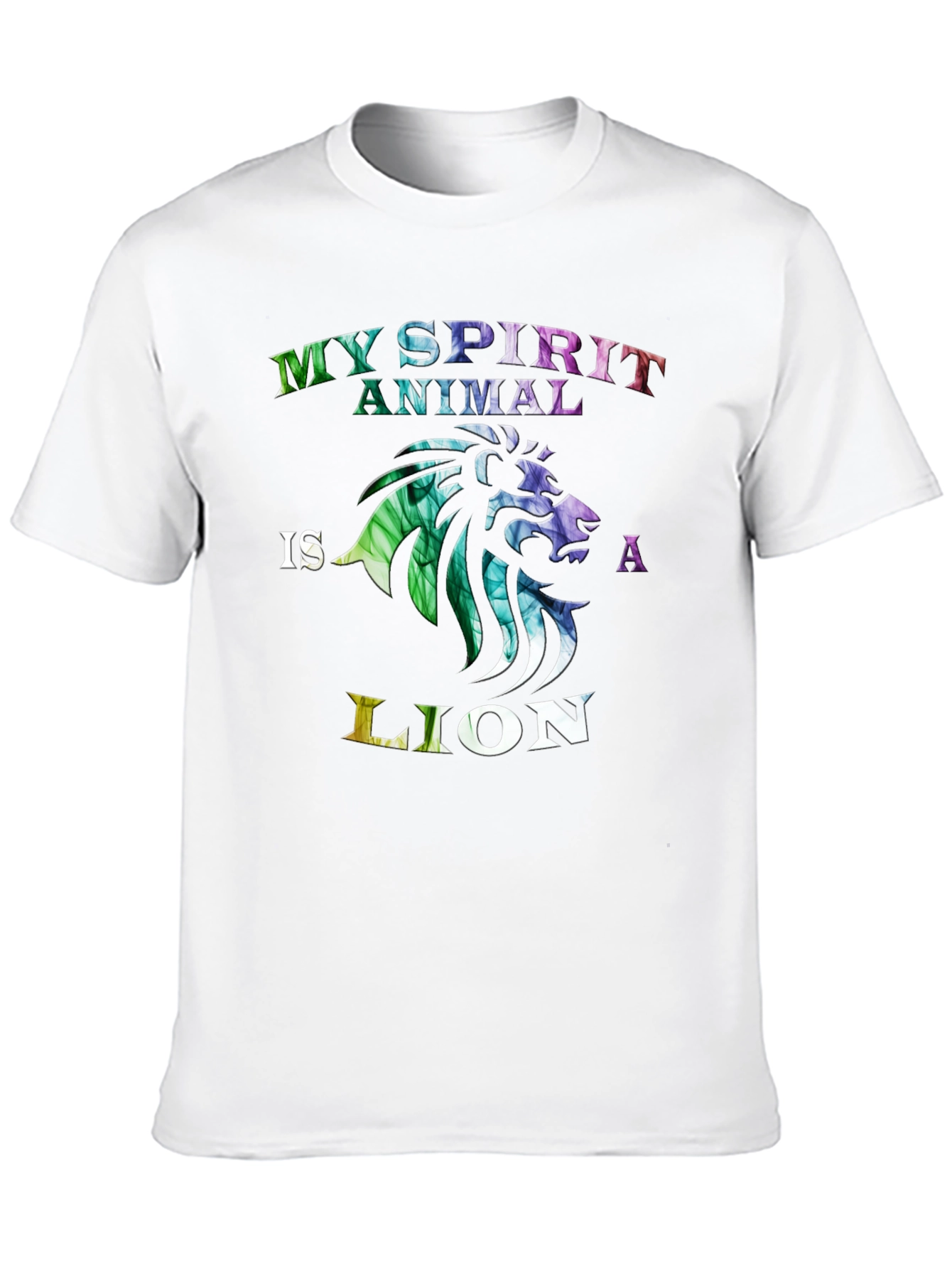 Black My Spirit Animal is a Lion T-Shirt view 10