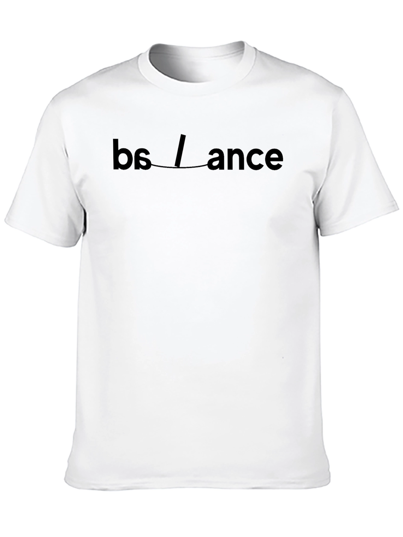 Black Balance Graphic Print Black T-Shirt view 10