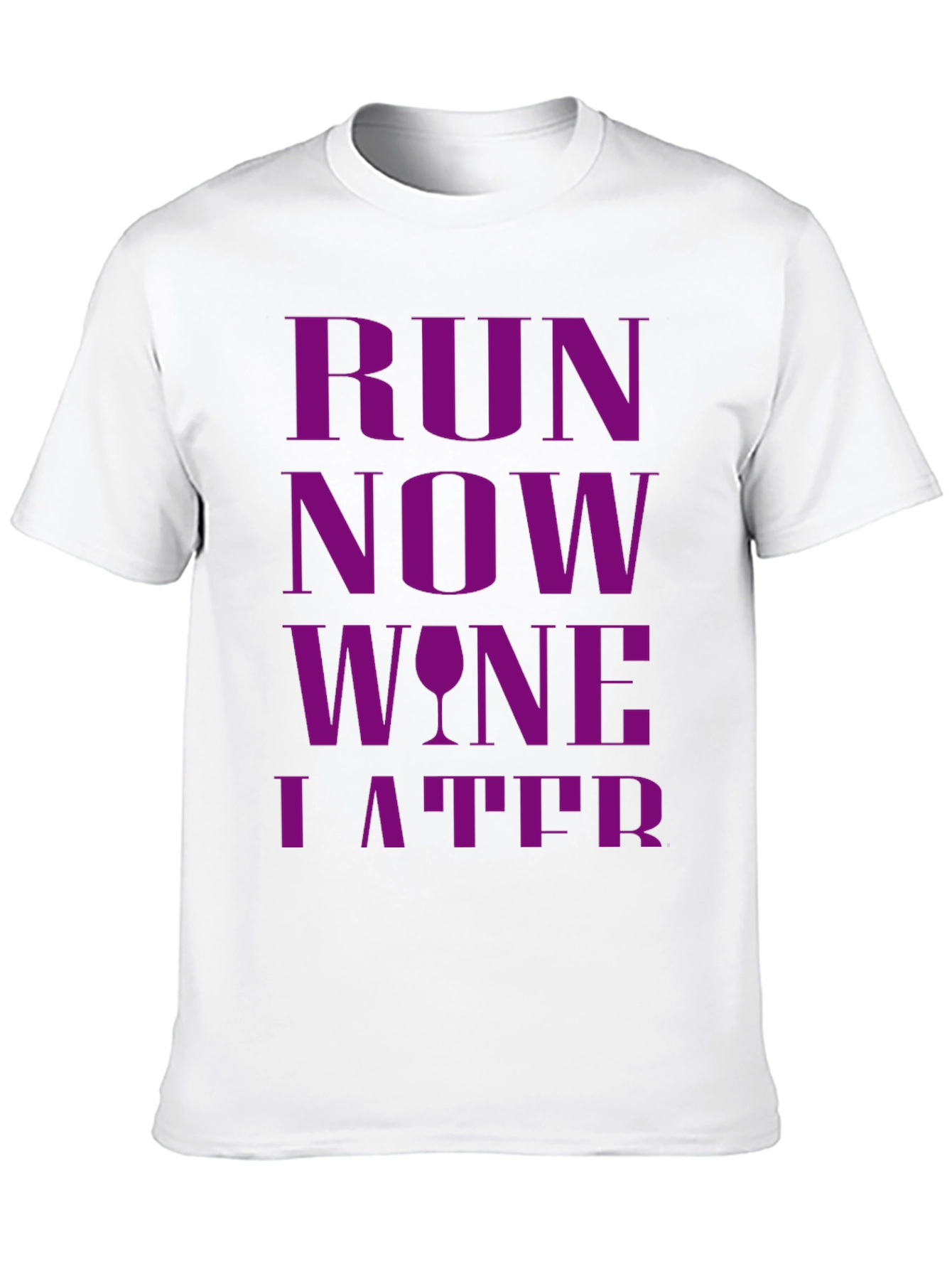 Black Run Now Wine Later Graphic T-Shirt view 10