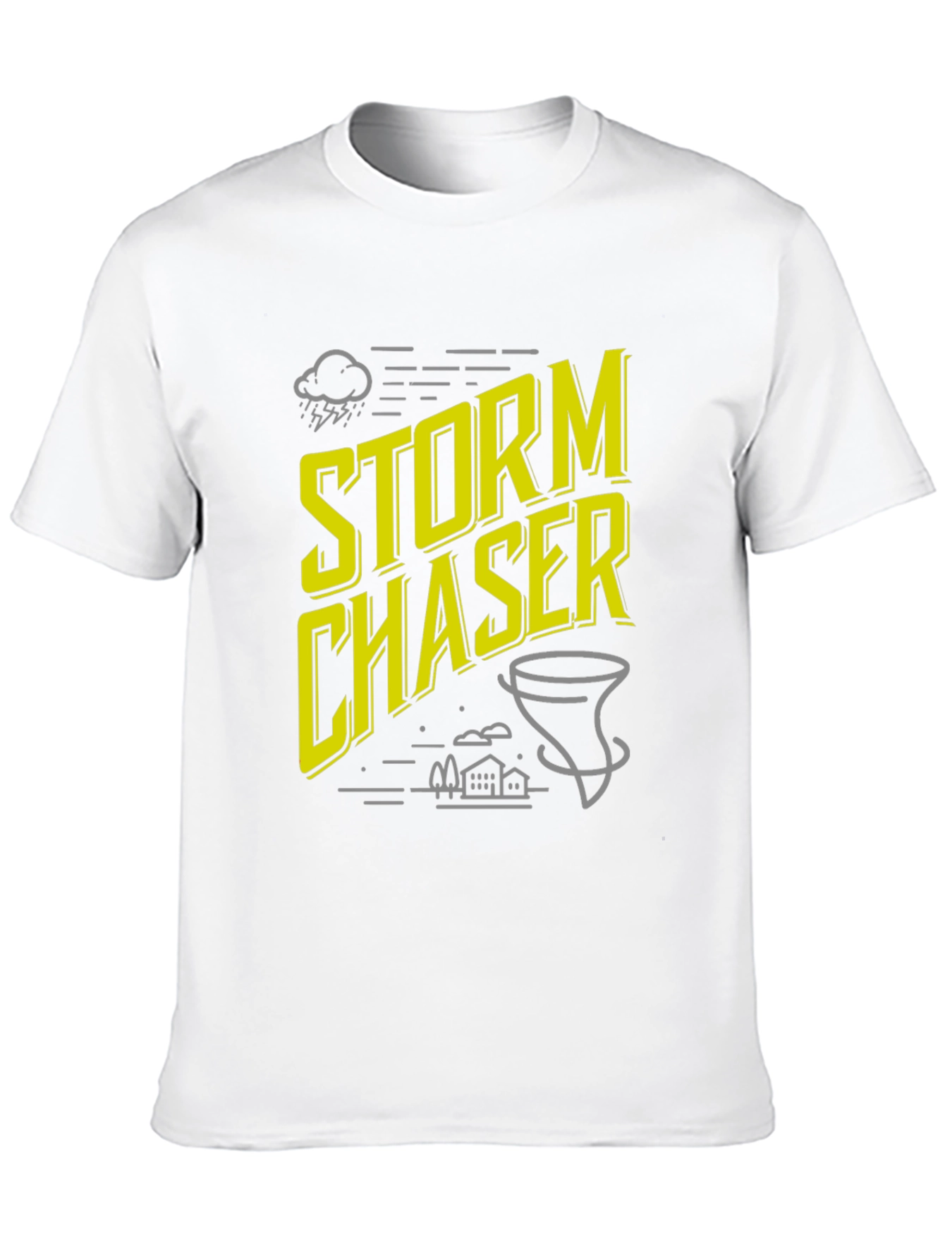 Black Storm Chaser Graphic Tee - Weather Enthusiast Shirt view 10