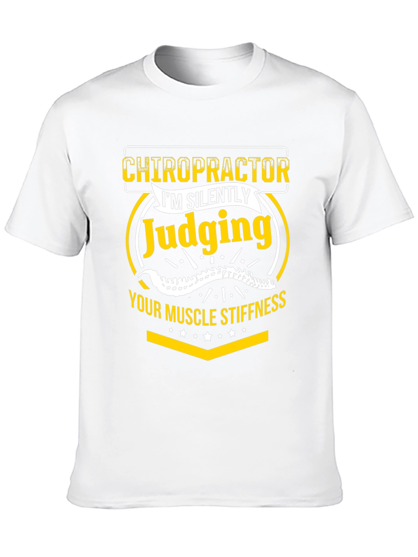 Black Chiropractor Judging Muscle Stiffness Graphic Tee view 10