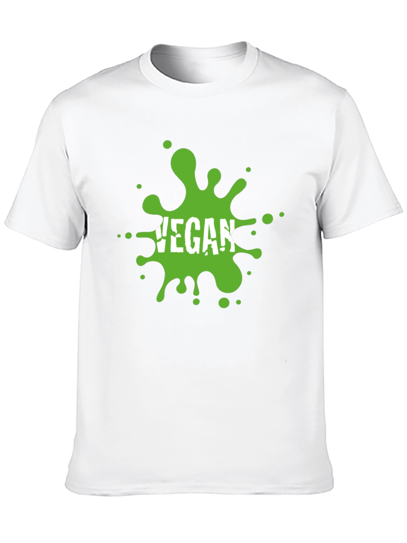 Black Vegan Splatter T-Shirt - Eco-Friendly & Stylish view 10