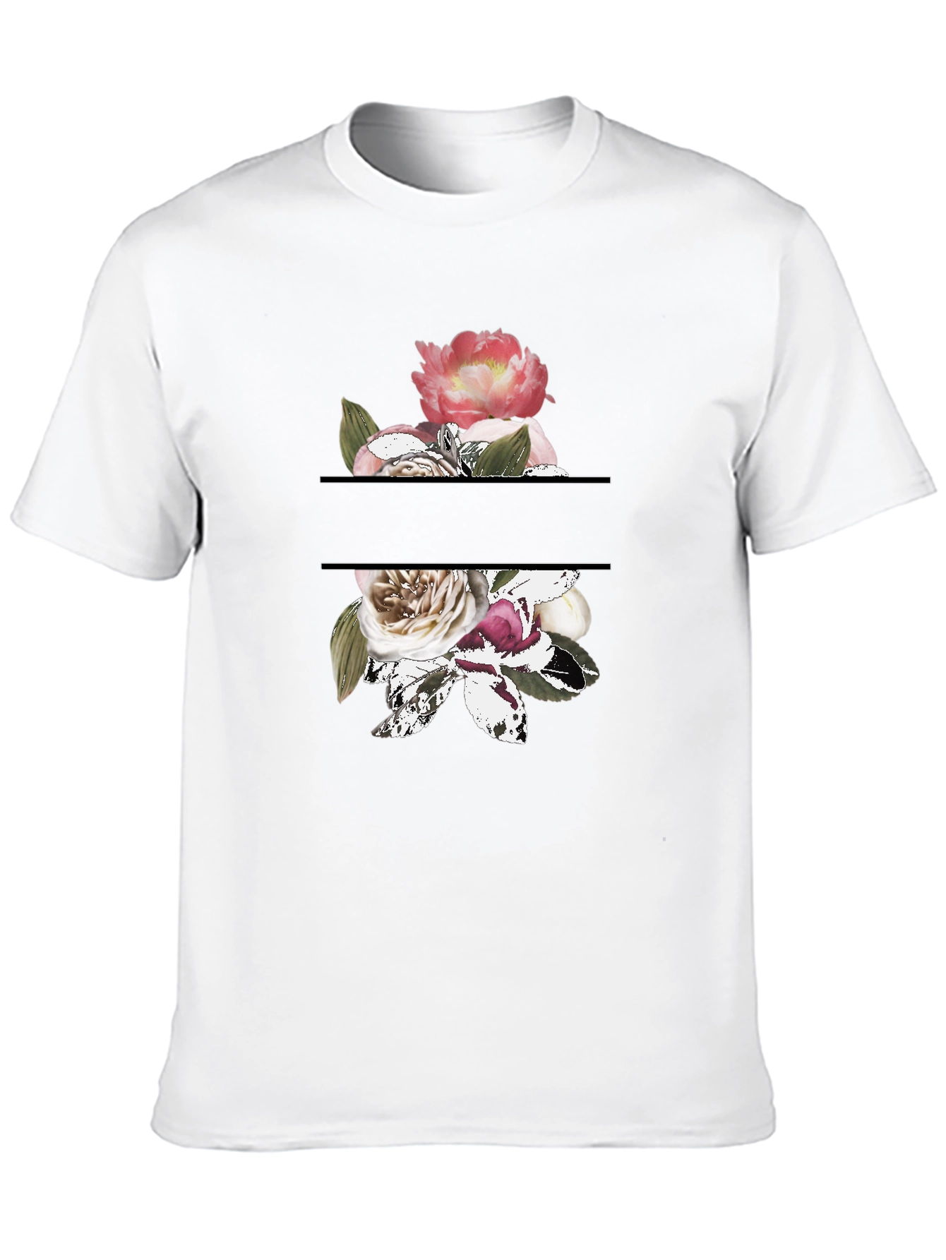 Black Floral Graphic Tee view 10