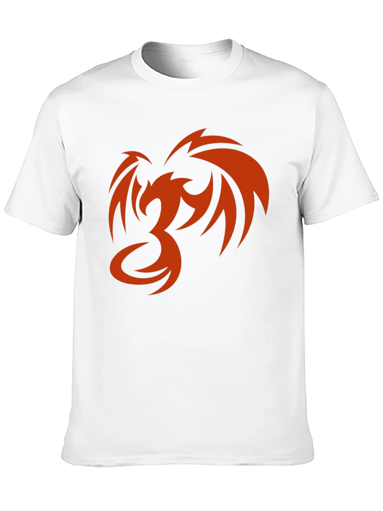 Black Phoenix Graphic Print Men's Black T-Shirt view 10