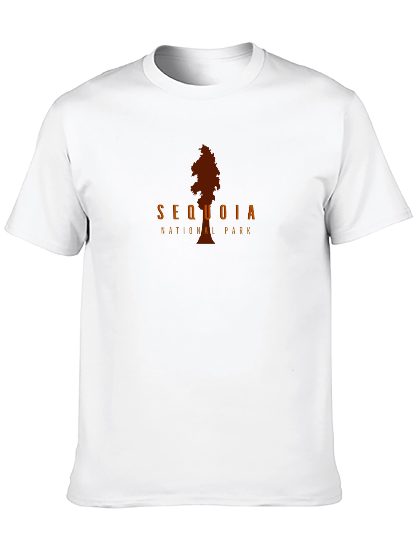 Black Sequoia National Park Tree Graphic Black T-Shirt view 10
