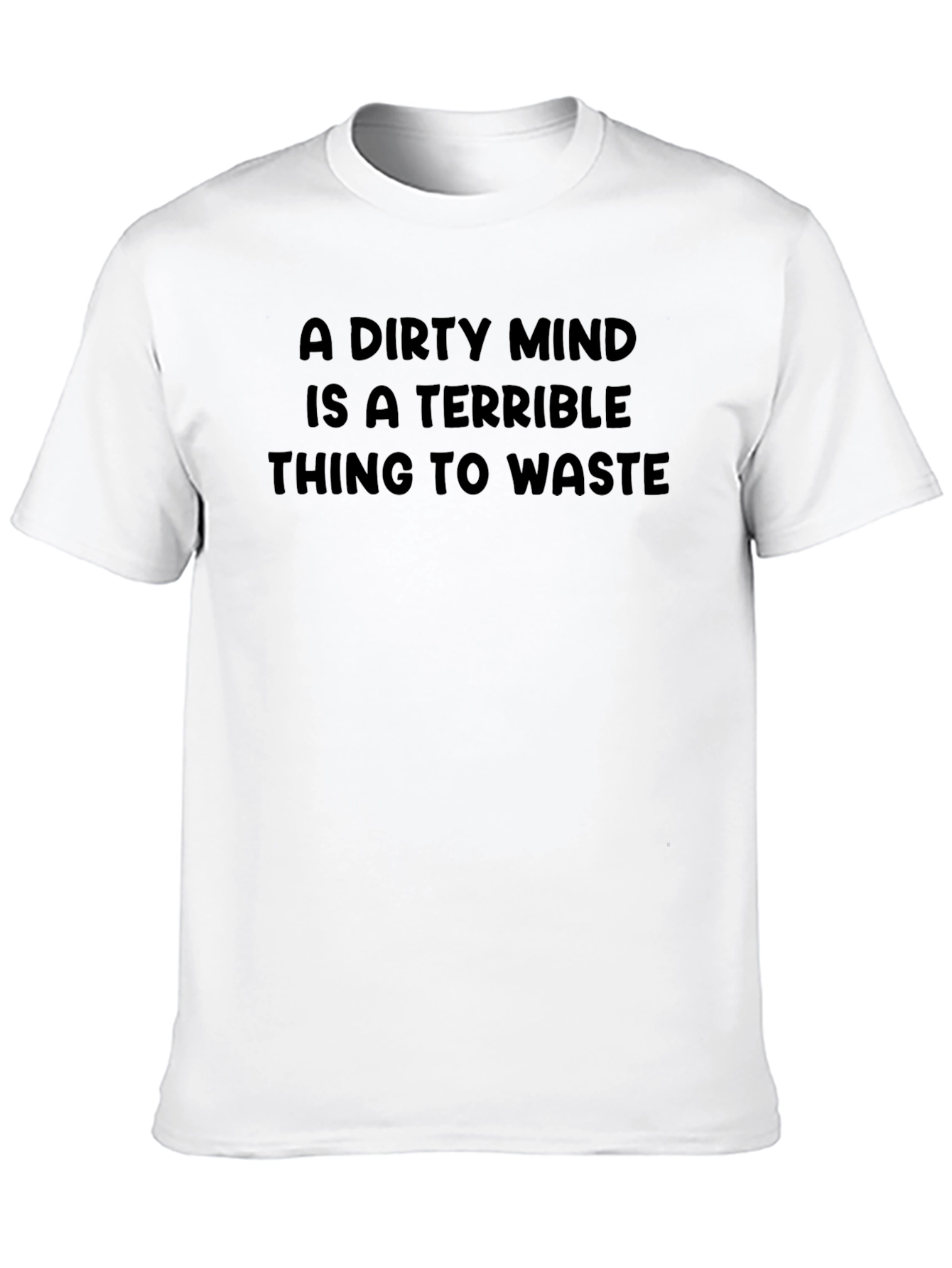 Black Dirty Mind Men's Black Graphic Tee view 10