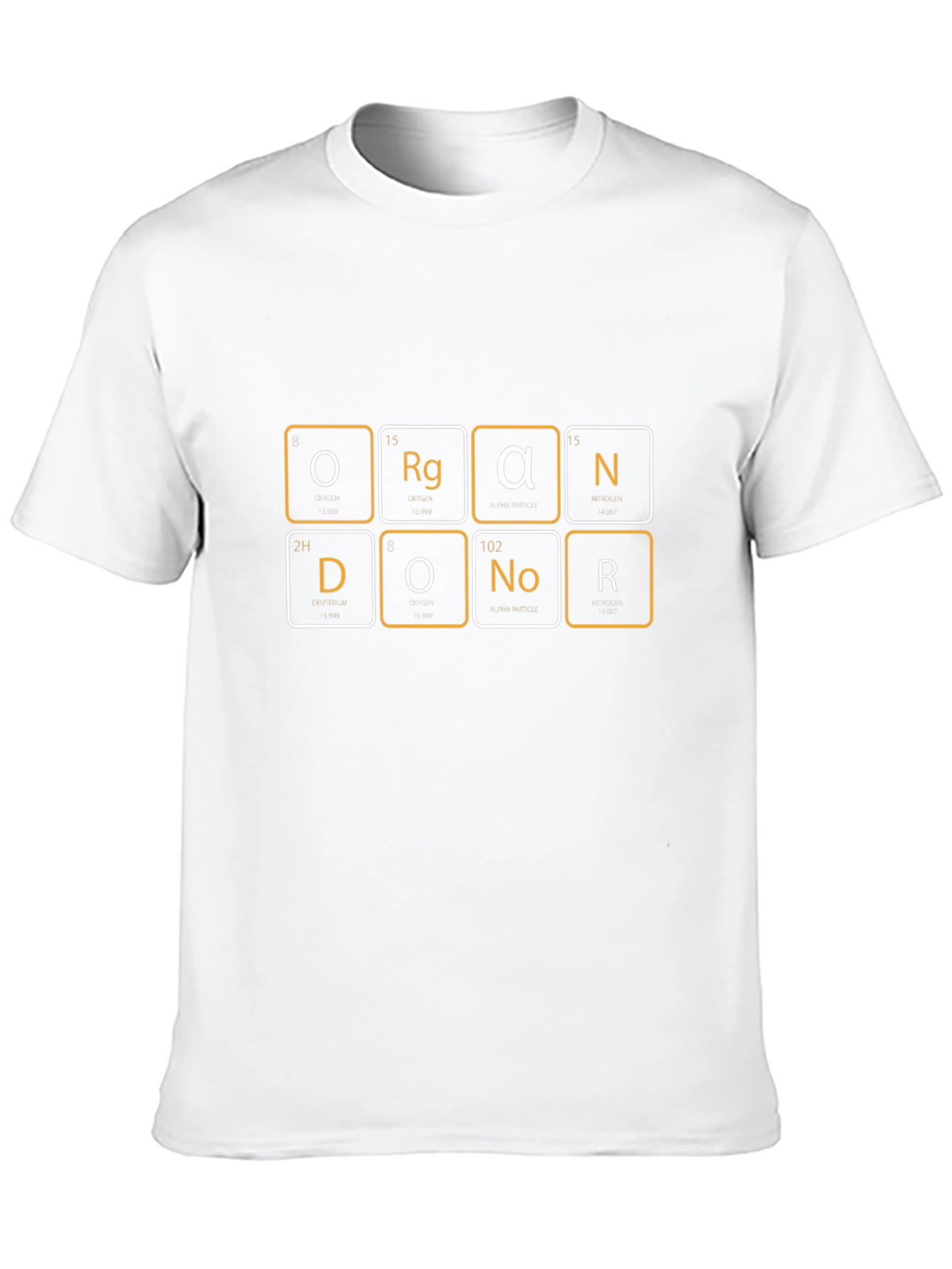 Black Organ Donor Periodic Table Black T-Shirt view 10
