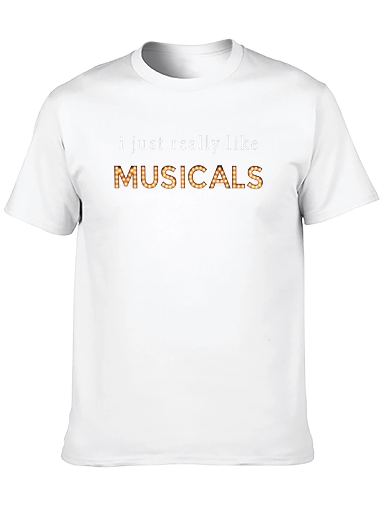 Black I Just Really Like Musicals T-Shirt view 10