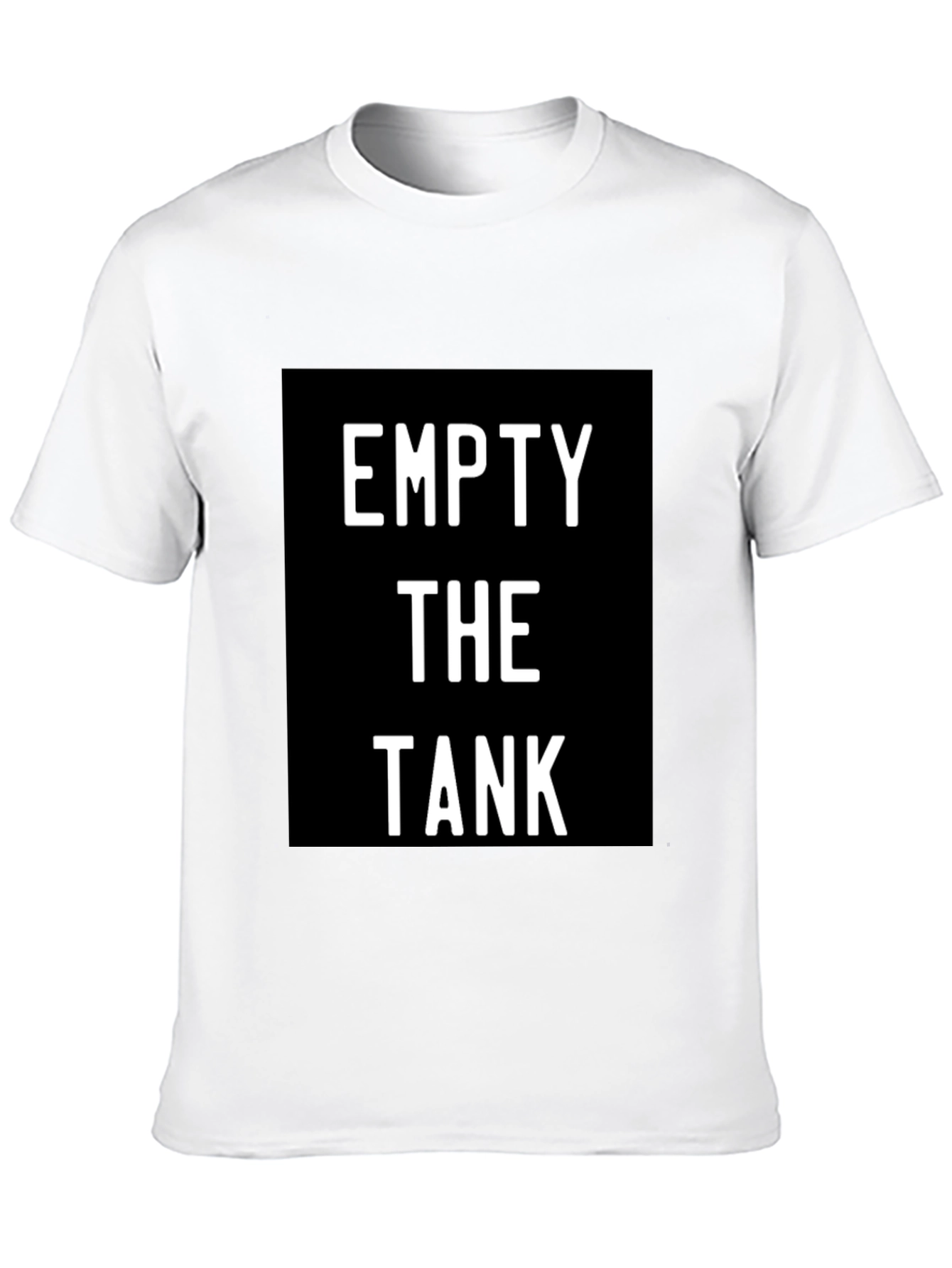 Black Empty The Tank Black Graphic Tee view 10
