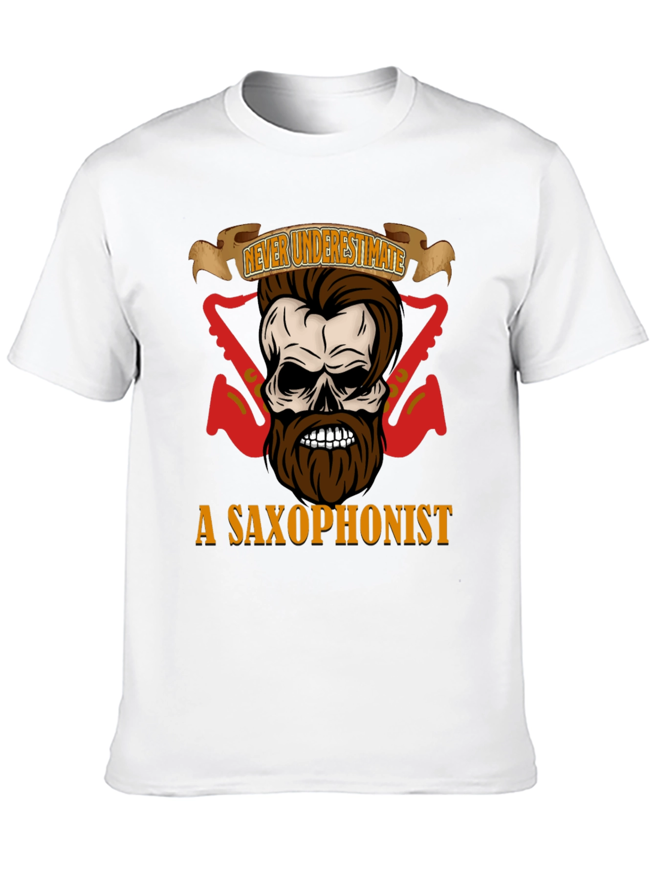 Black Never Underestimate a Saxophonist T-Shirt view 10