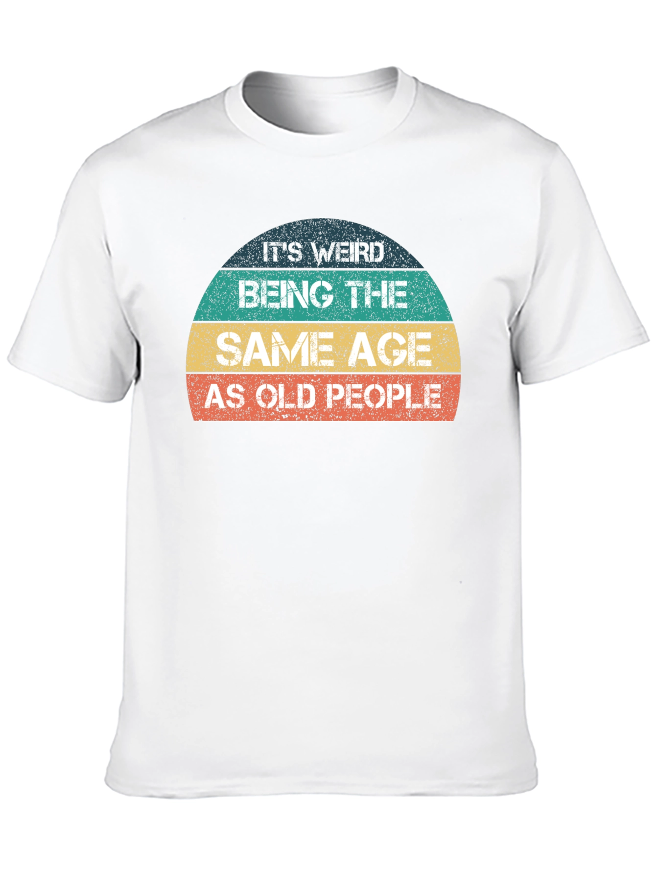 Black Funny 'Same Age As Old People' Graphic T-Shirt view 10