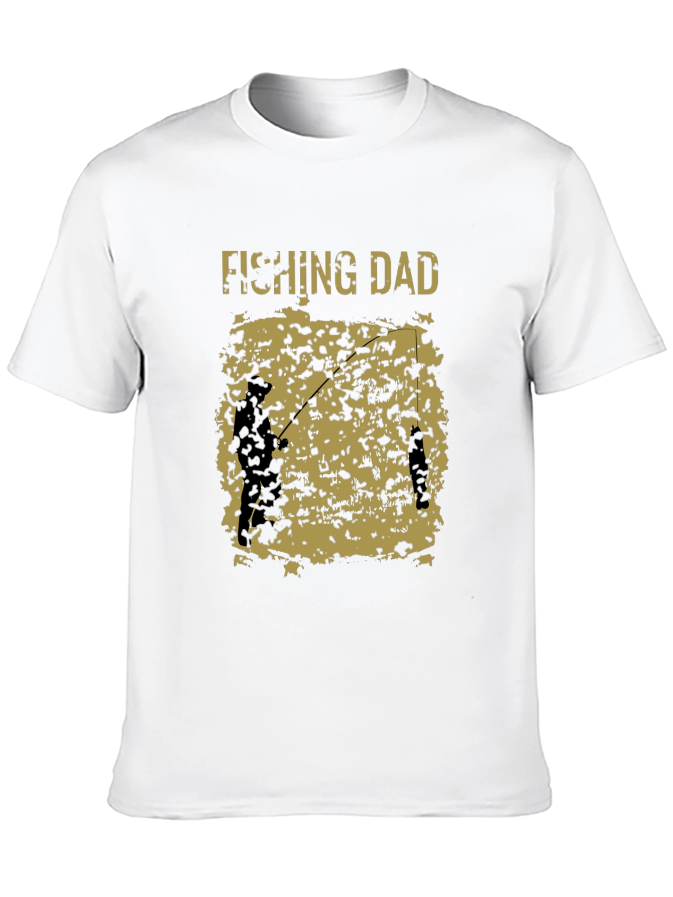 Black Fishing Dad Graphic Tee - Black view 10