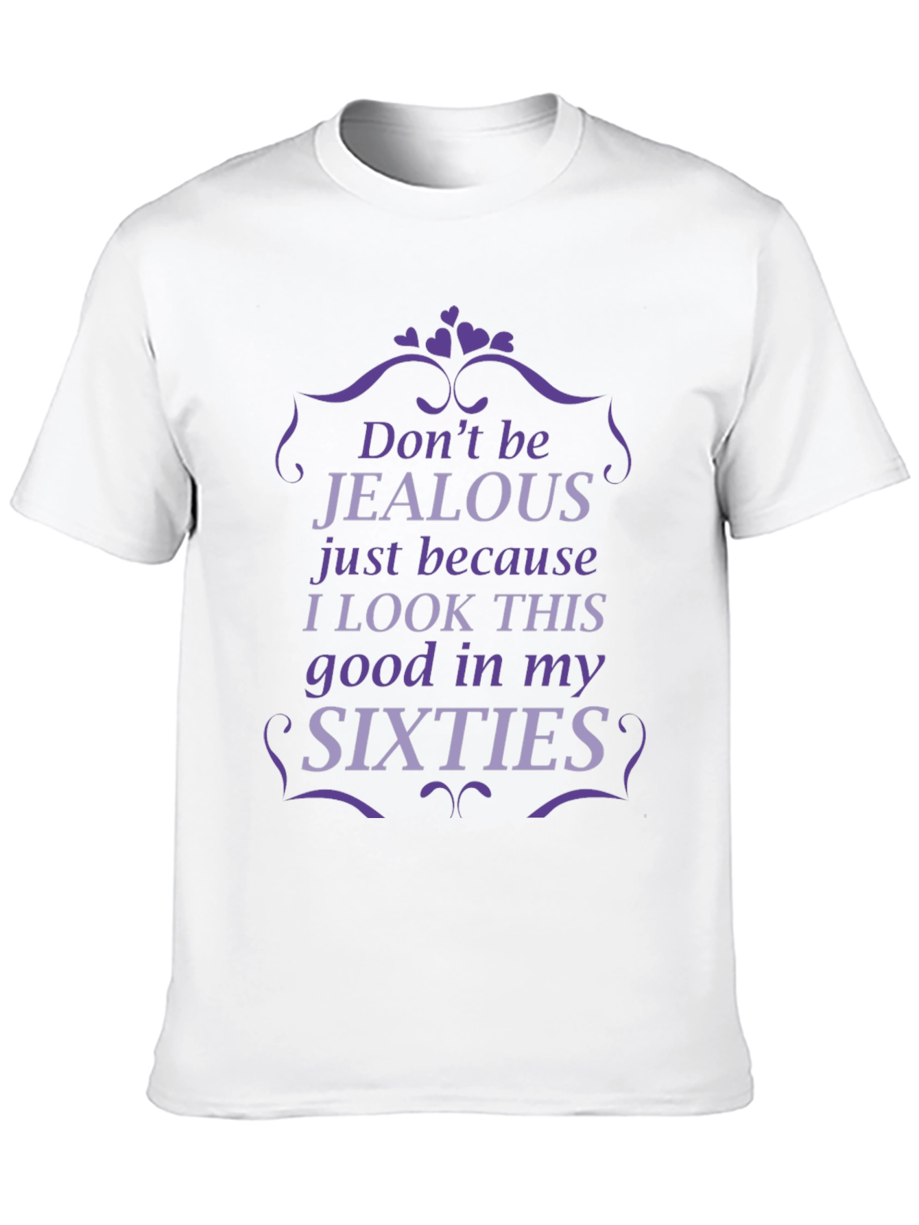 Black Funny Sixties T-Shirt - Don't Be Jealous view 10