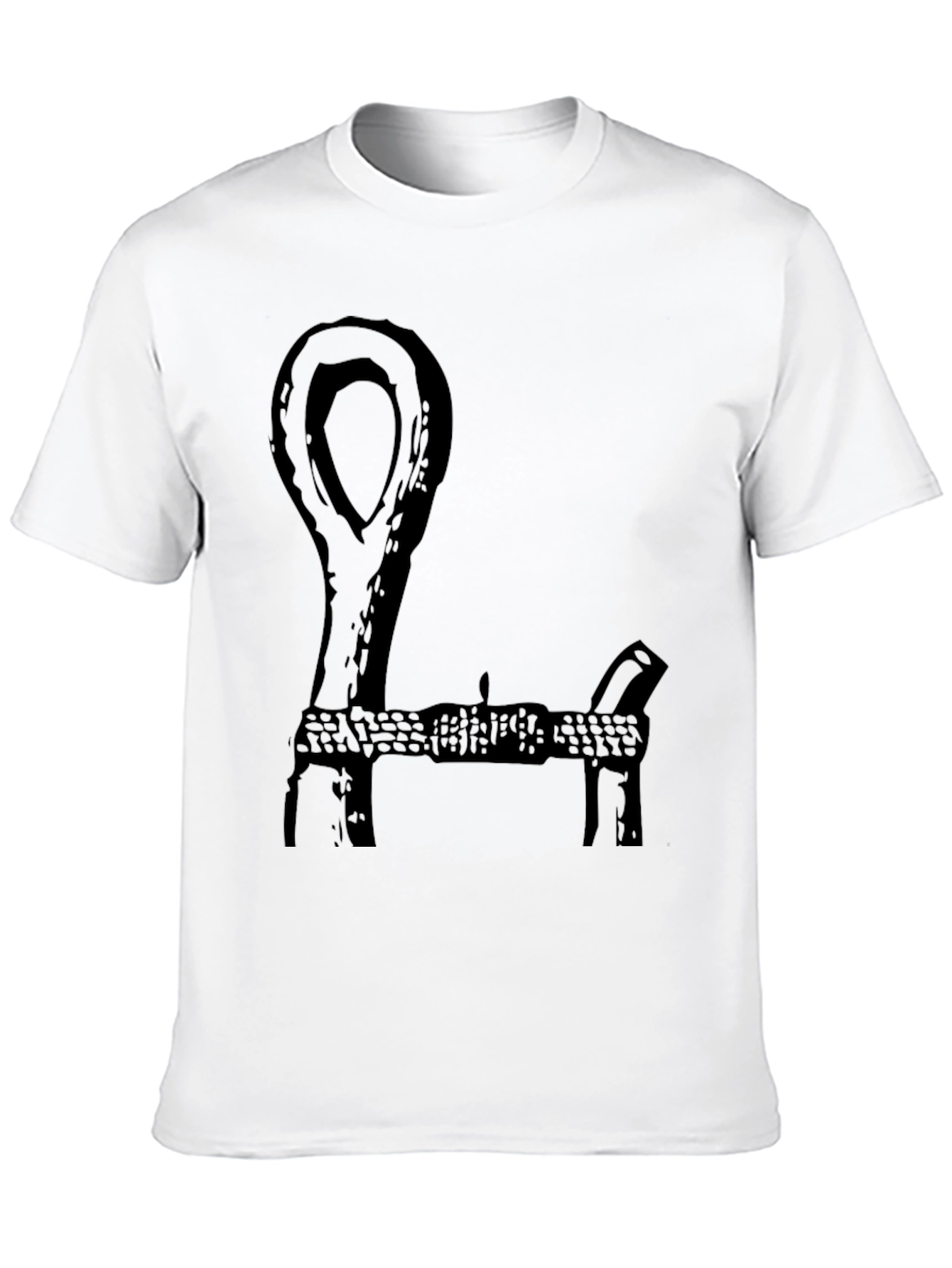 Black Unique Graphic Black T-Shirt view 10