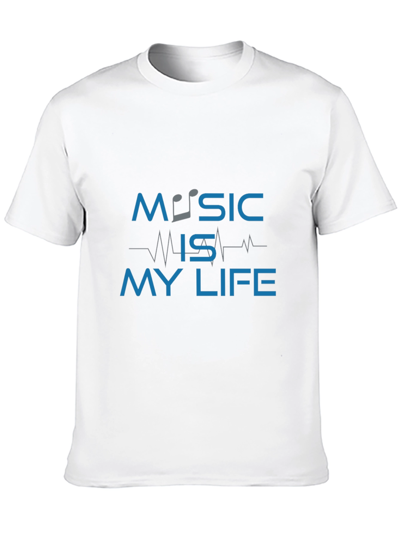 Black Music is My Life Graphic Tee - Men's Black T-Shirt view 10