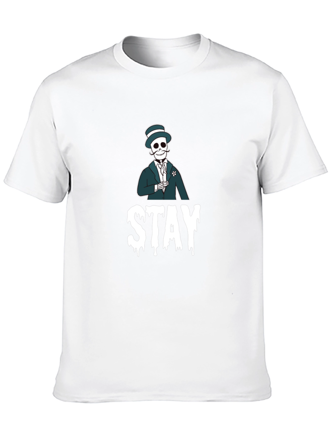 Black Stay Skeleton Black T-Shirt view 10