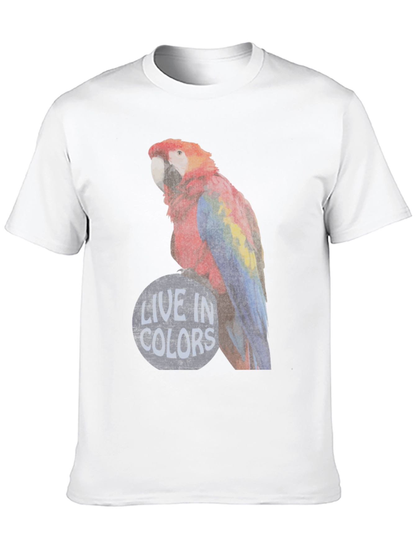 Black Live in Colors Parrot Graphic Tee view 10