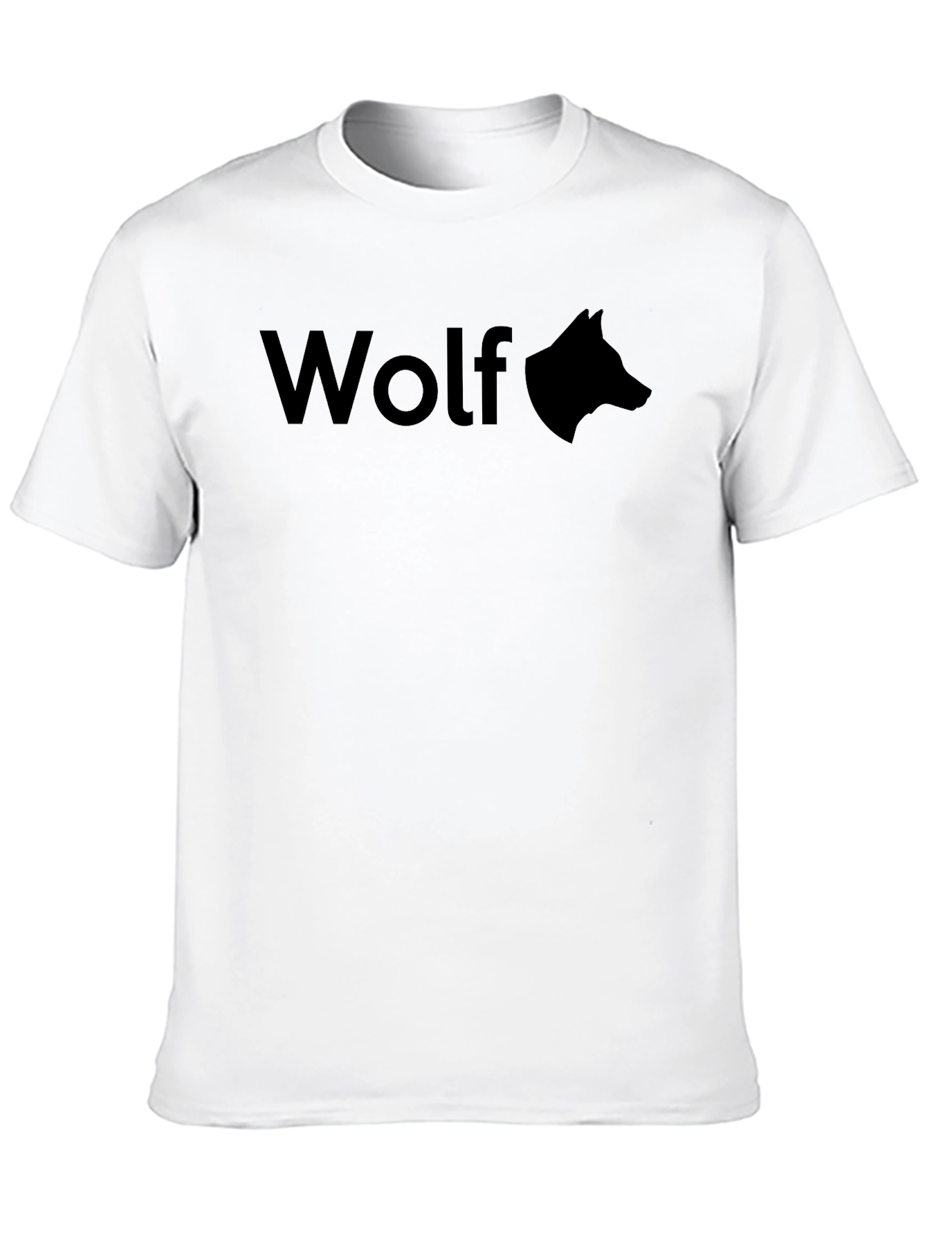 Black Wolf Graphic Tee - Men's Black T-Shirt view 10
