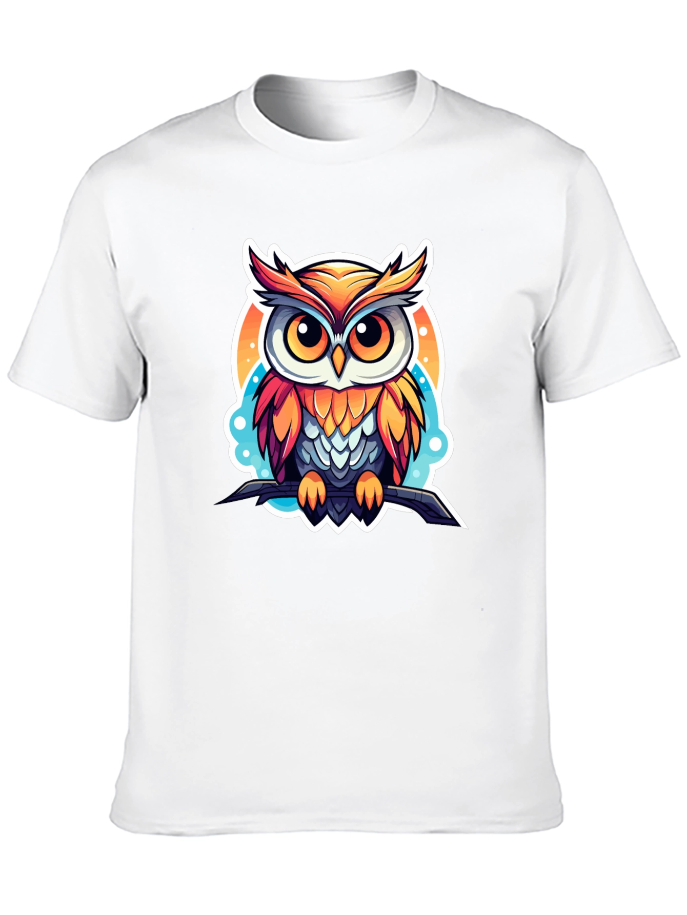 Black Owl Graphic Tee - Stylish Men's Black T-Shirt view 10